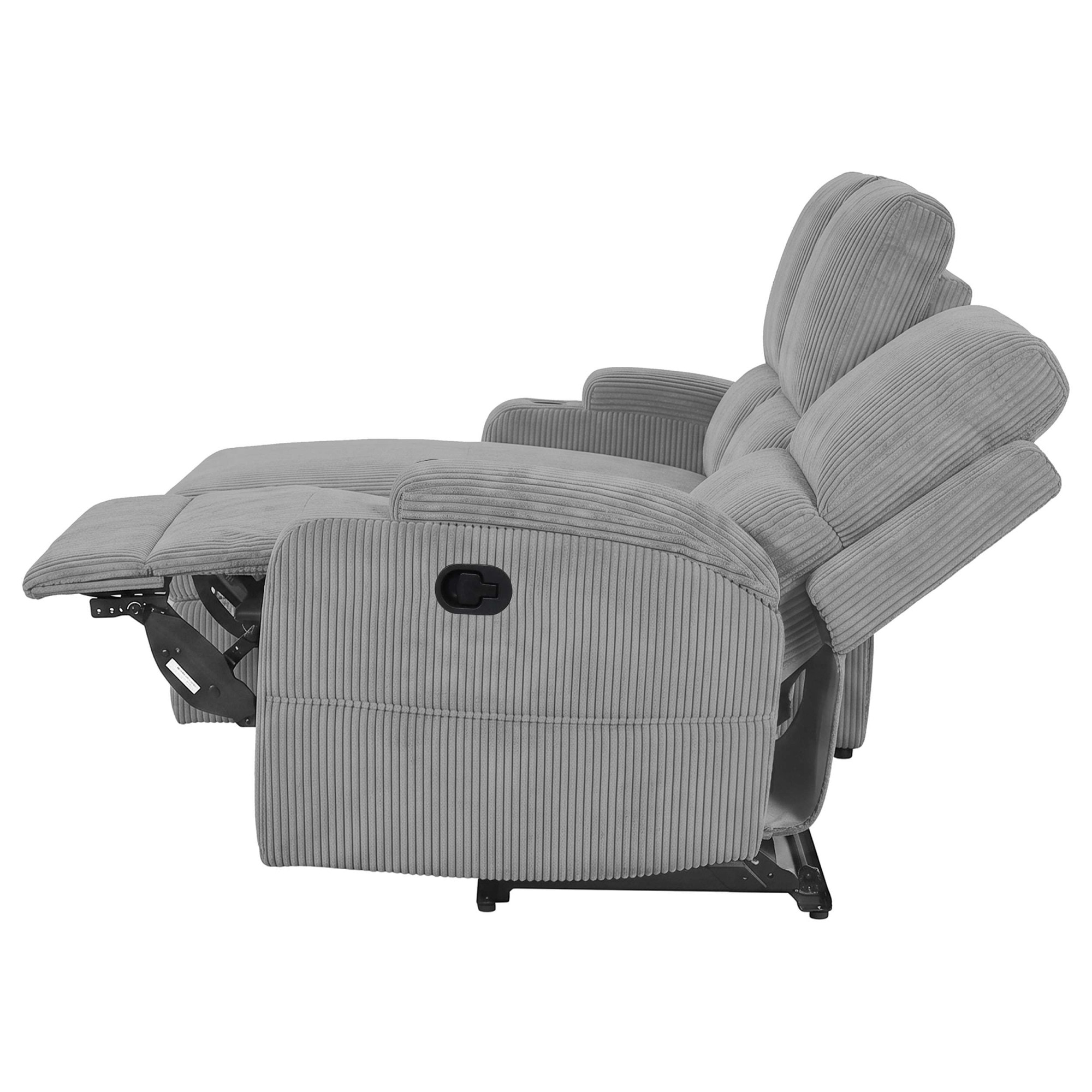 GOODproduct Canapé d'angle »NAPORI Cord, Multimediasofa, L-Form« fonction relax manuelle ou électrique, USB-A pour la version électrique, coffre de rangement