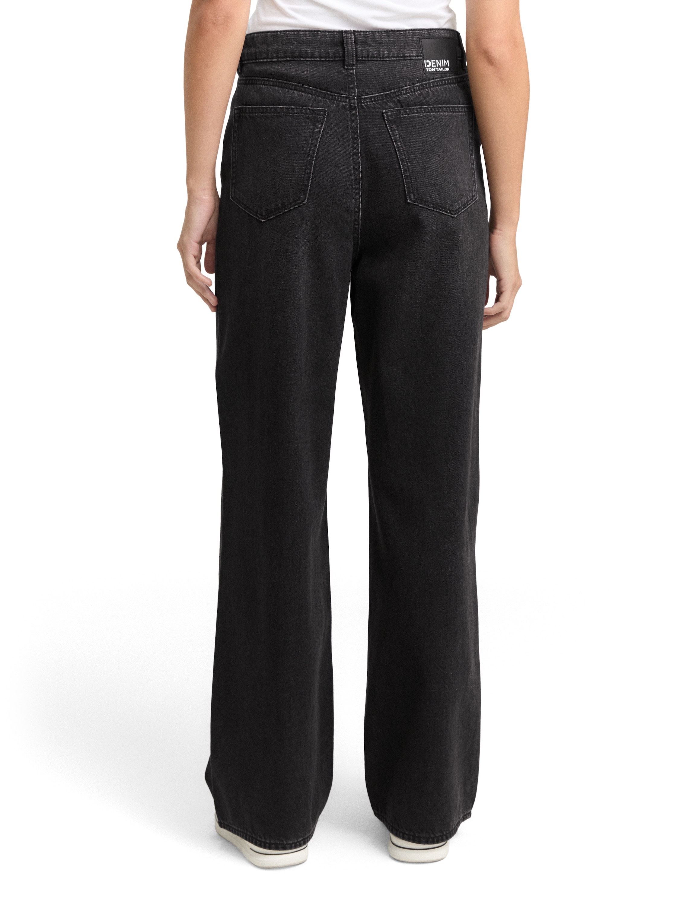 TOM TAILOR Denim Weite Jeans »LINOU« mit Strasssteinen