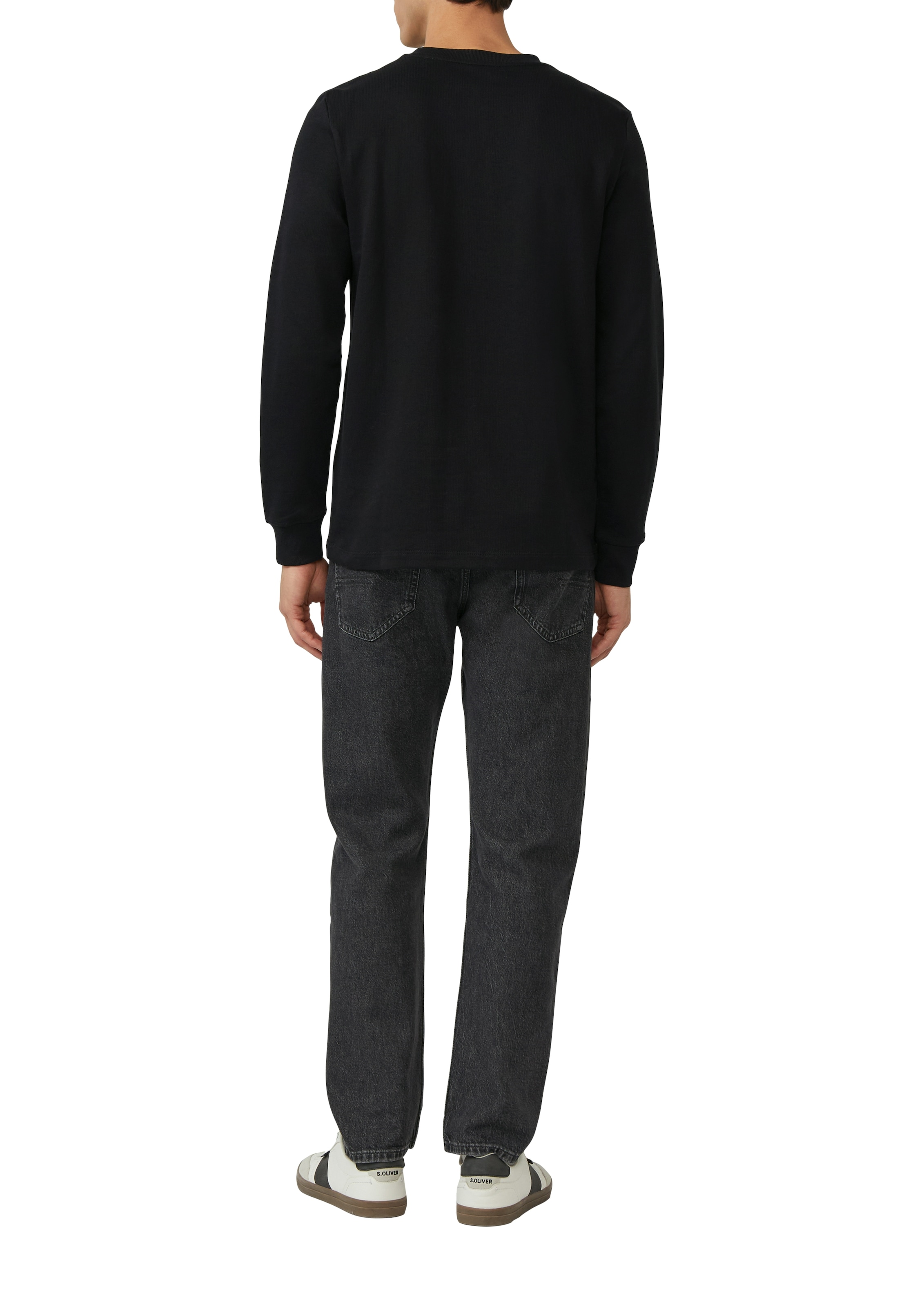 s.Oliver T-shirt à manches longues mit Logo Stickerei