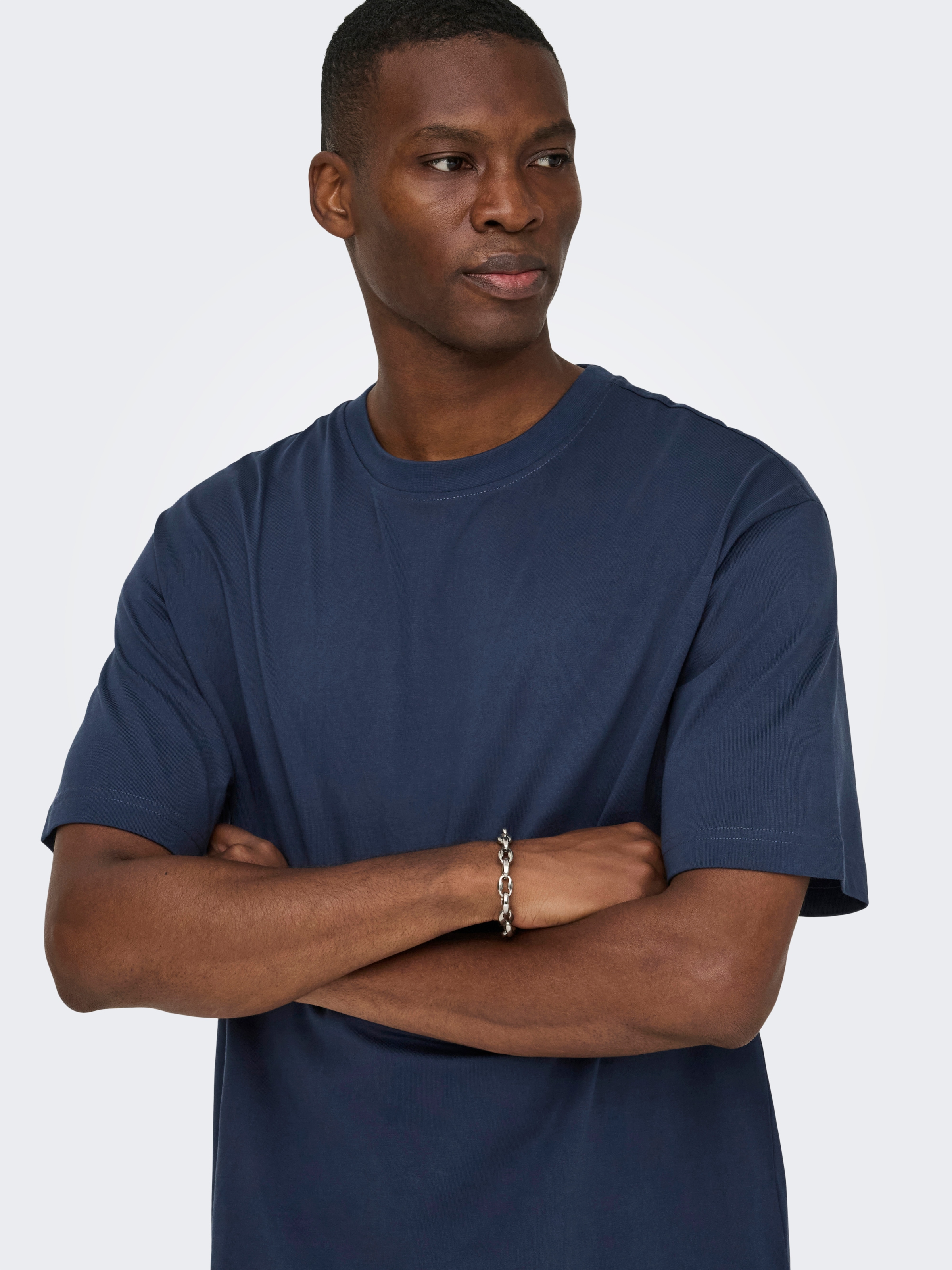 ONLY & SONS Rundhalsshirt »ONSFRED RLX SS TEE« Baumwolle, relaxed fit