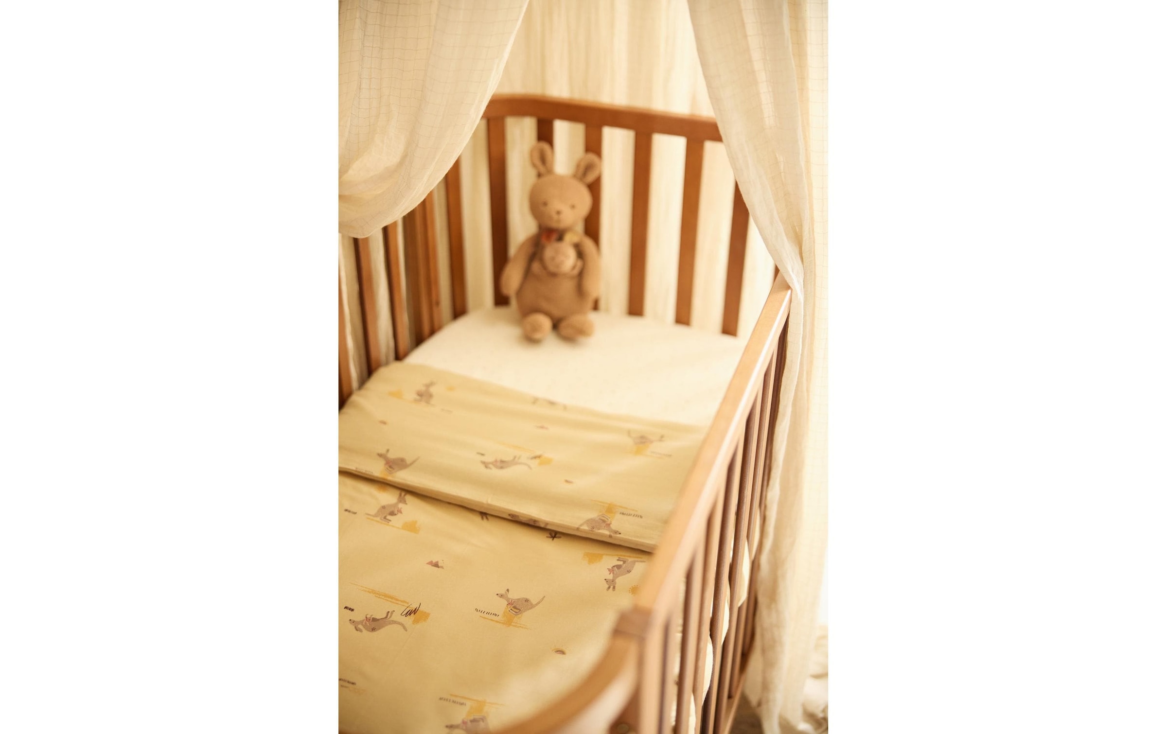 Jollein Kinderbettwäsche »Kangaroots 120 x 150 cm«