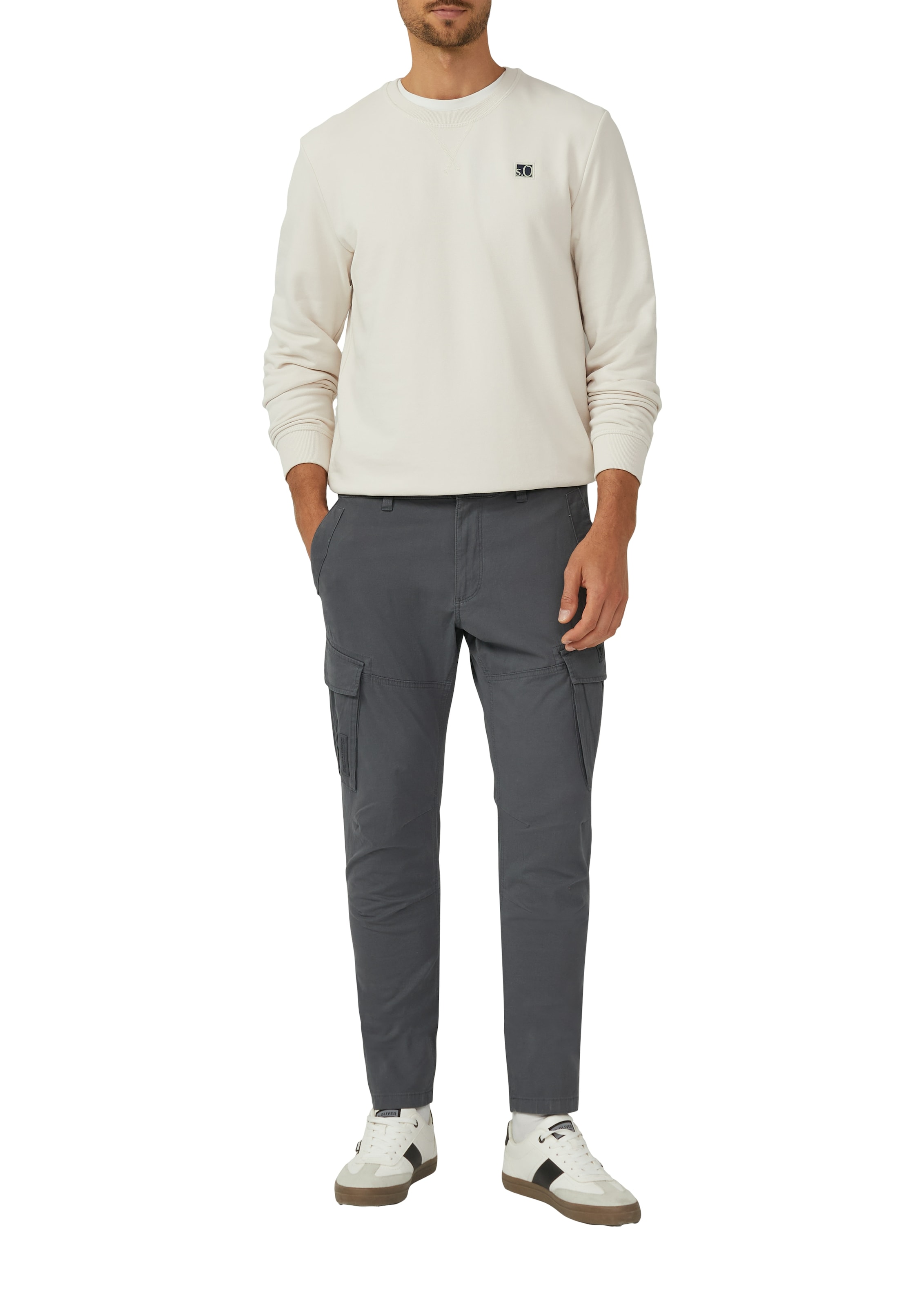 s.Oliver Pantalon cargo  mit Stretch und Viskose