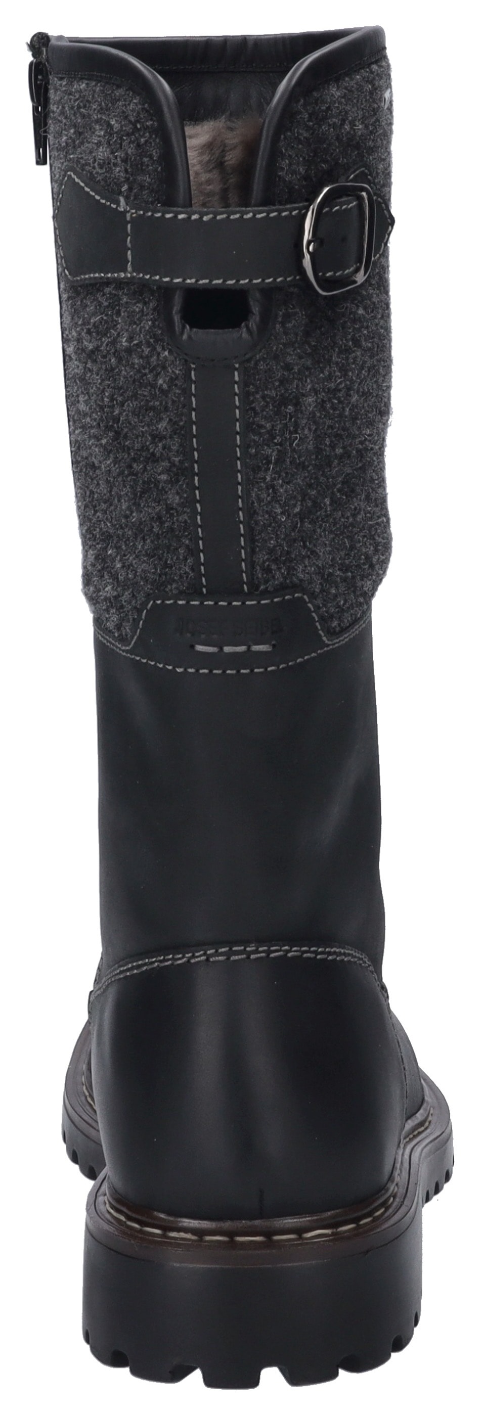 Josef Seibel Bottes d'hiver »Chance 41«  bottes biker, bottes à lacets, bottes neige doublées en peau de mouton