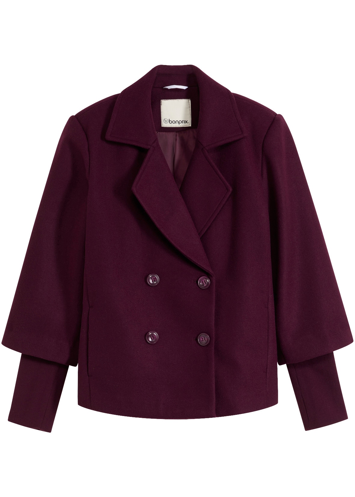 bonprix Caban avec col à revers, coupe régulière, en polyester