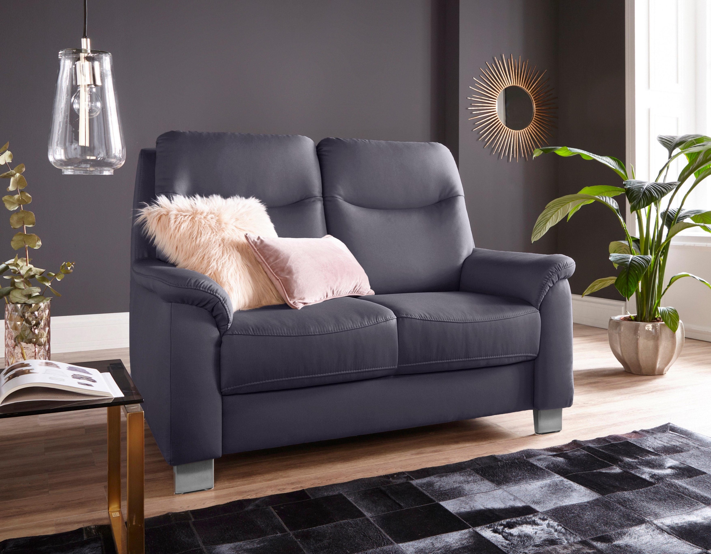 sit&more 2-Sitzer »Boccaccio« inklusive Federkern und Kopfteilverstellung