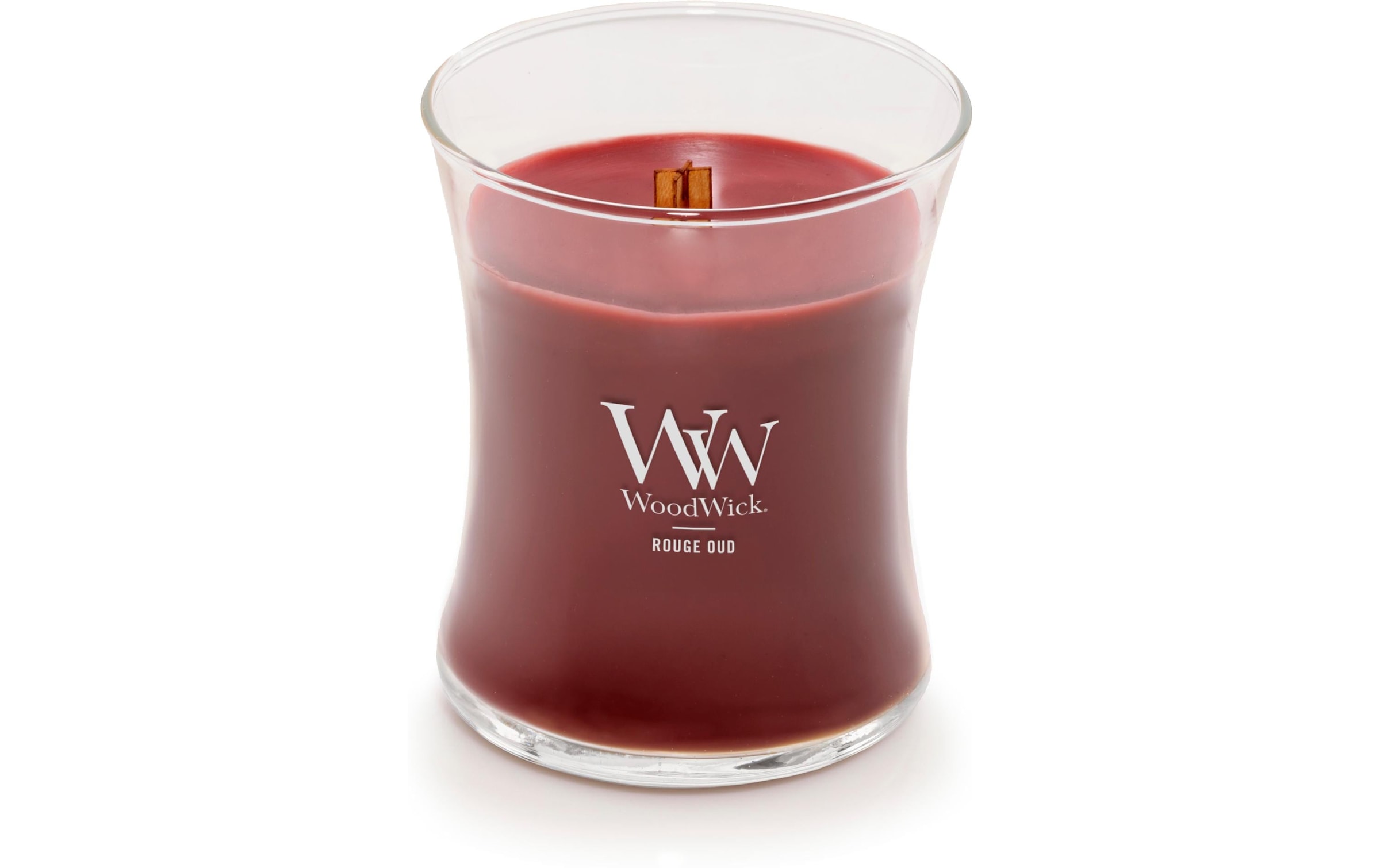 Woodwick Duftkerze »Rouge Oud Medium Jar«
