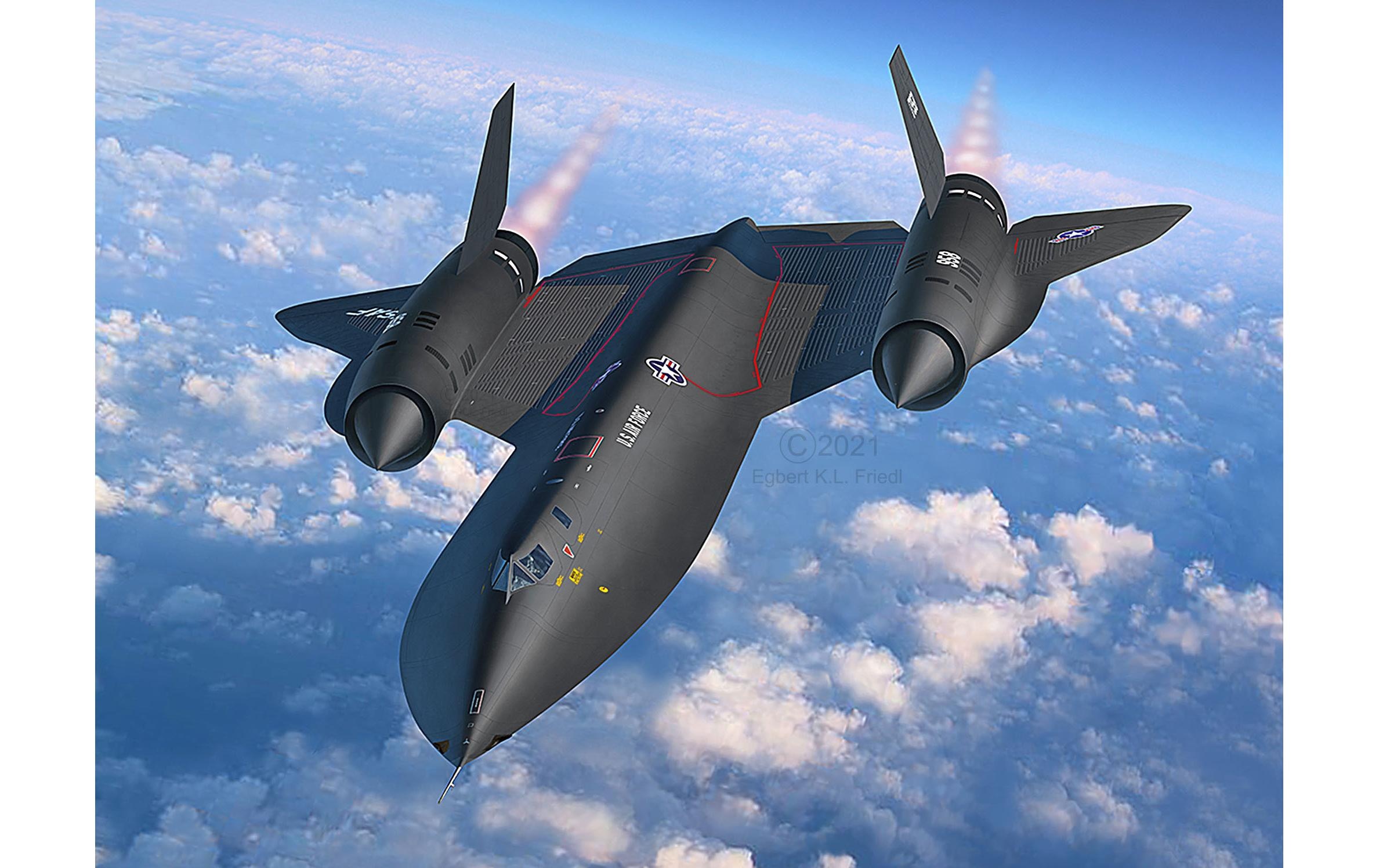 Revell® Modellbausatz »Lockheed SR-71 Blackbird 1:48« 205 Stk. tlg. 1:48