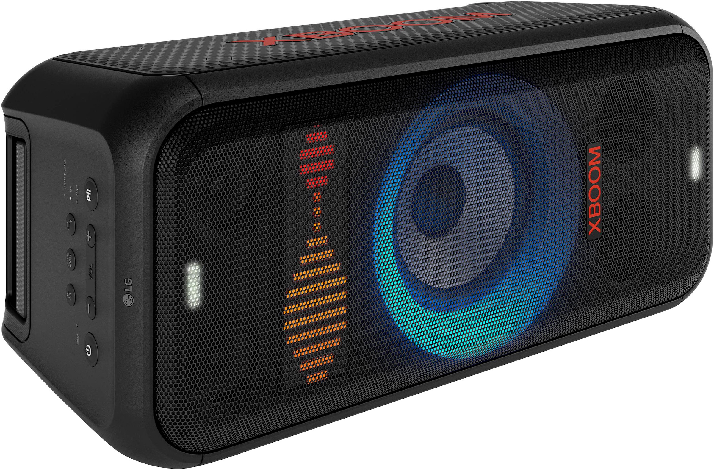 LG Party-Lautsprecher »XBOOM DXL7T« 2.1 (Bluetooth 2.1 Soundsystem | App-Steuerung | Beleuchtungseffekte | DJ-Funktionen | Equalizer | Karaoke-fähig | Multipoint Anbindung | Wireless Party Connect 250 W)