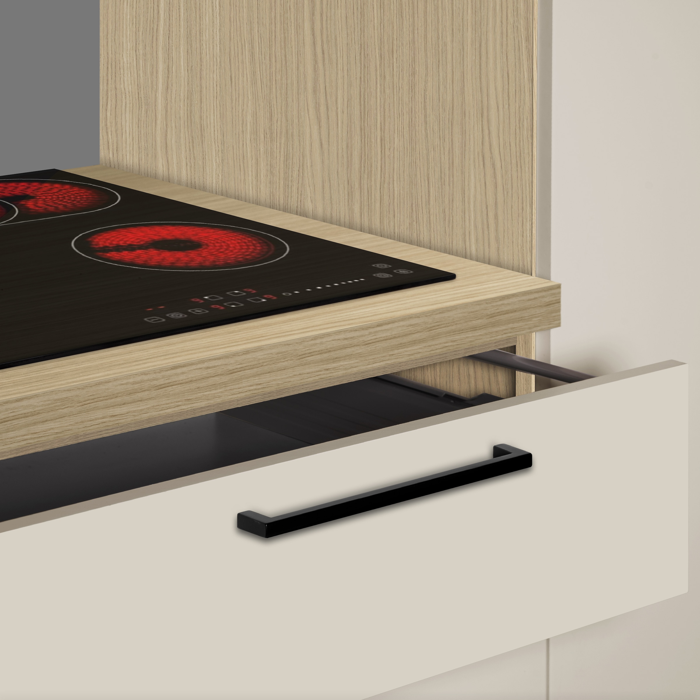 KOCHSTATION Kitchenette »KS-Luna, Einbauküche, Zeilenküche, Küchenblock« Breite 300 cm, wahlweise mit Hanseatic-E-Geräten, APL 35mm stark