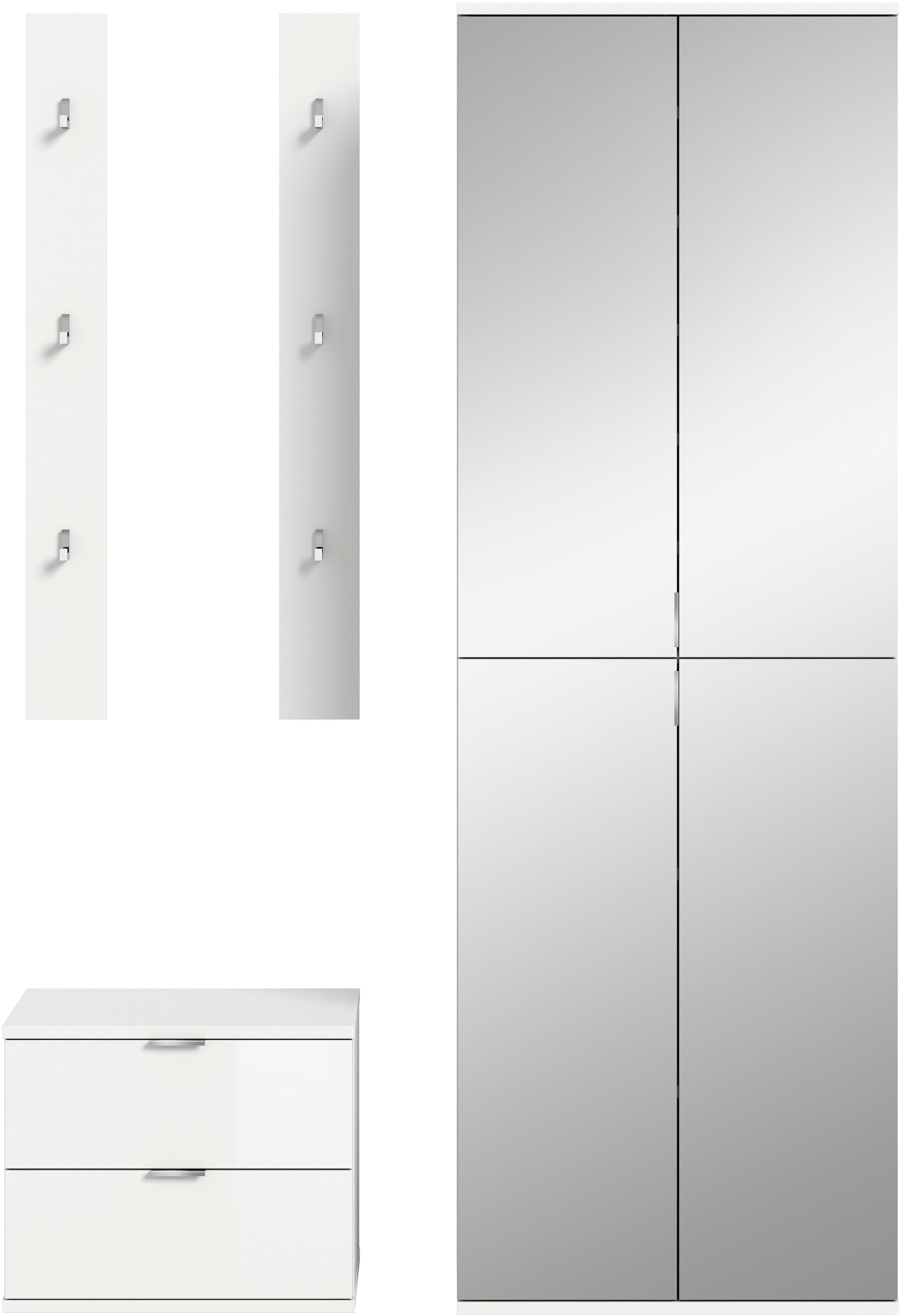 Home affaire Garderoben-Set »Trondheim, Garderobenset 3-tlg. Breite 128 cm,« 3 Stk. tlg.