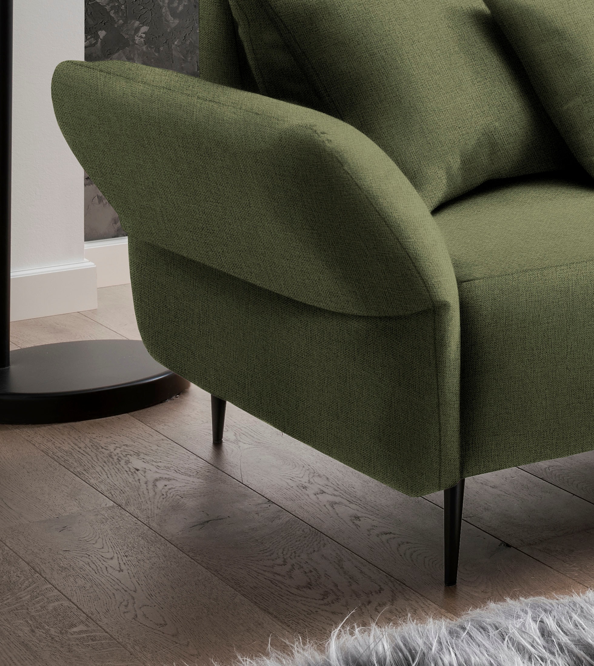 Home affaire Canapé d'angle »Amarena L-Form« inklusive Armlehnenverstellfunktion, 4x Zierkissen gratis