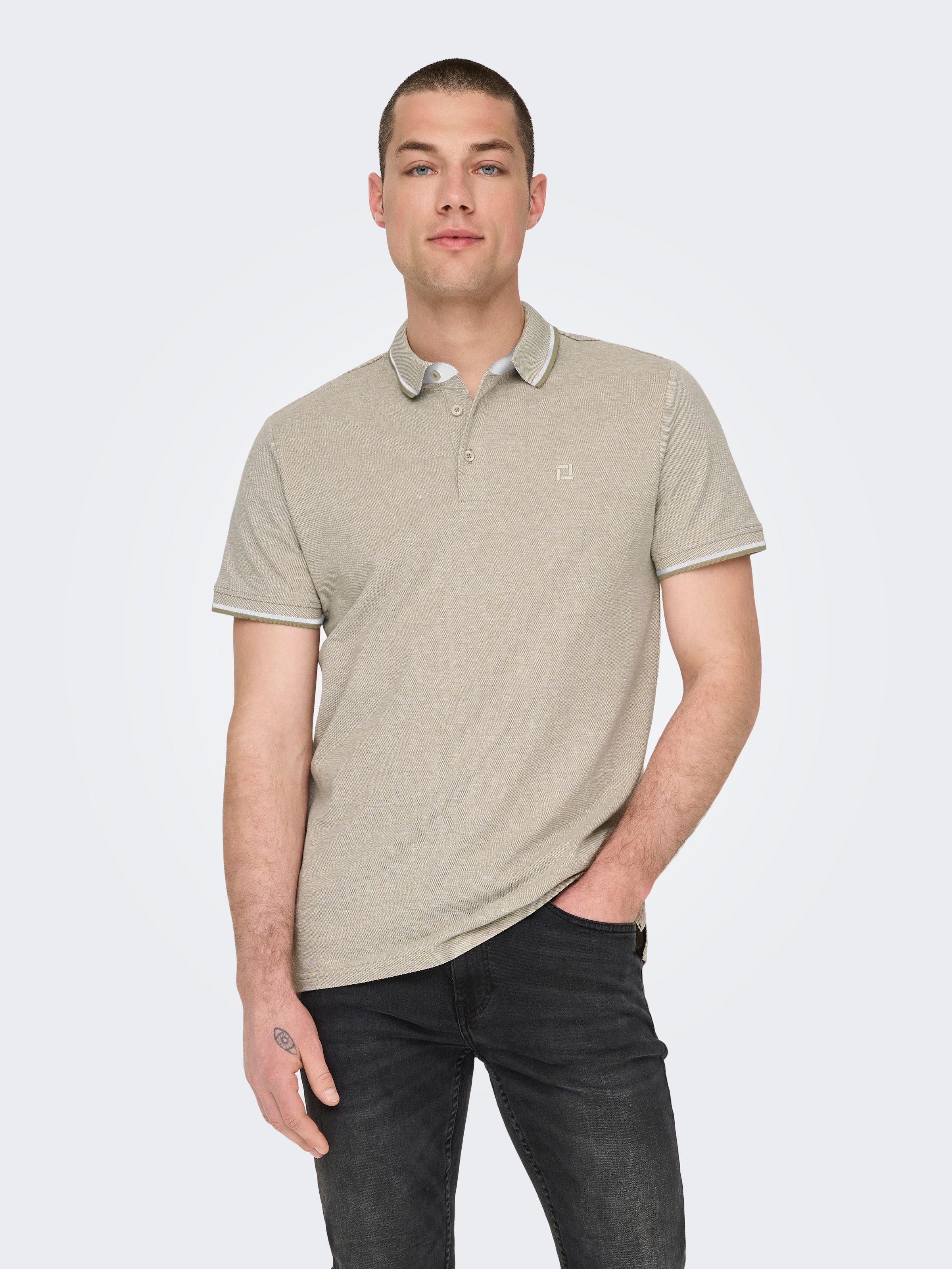 ONLY & SONS Poloshirt »ONSFLETCHER SLIM SS POLO NOOS« Baumwolle, normal geschnitten