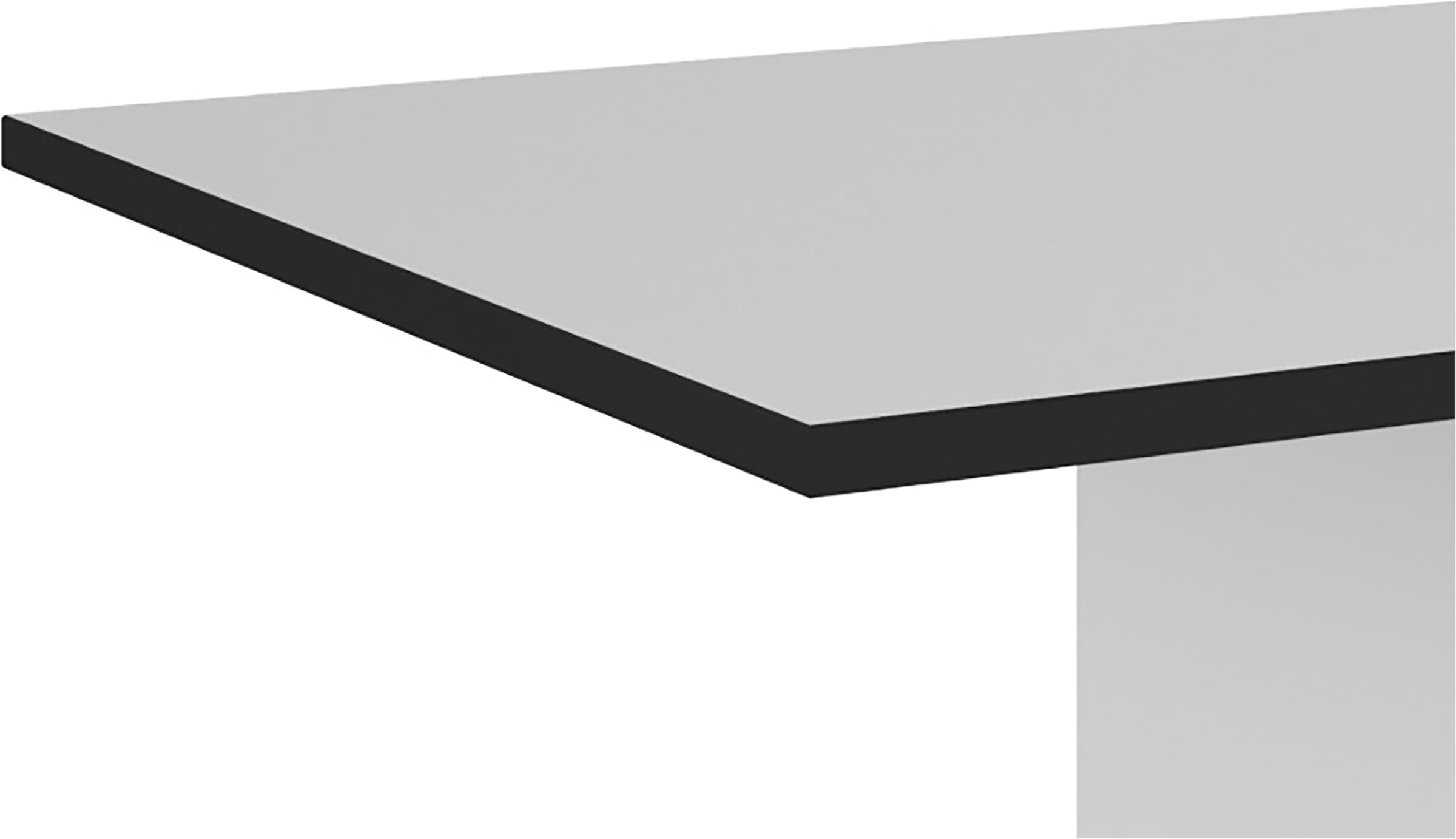 byLIVING Couchtisch »TOM« Eiche-Optik oder Weiss, Kante schwarz, Belastbarkeit 40 kg, B: 110 cm