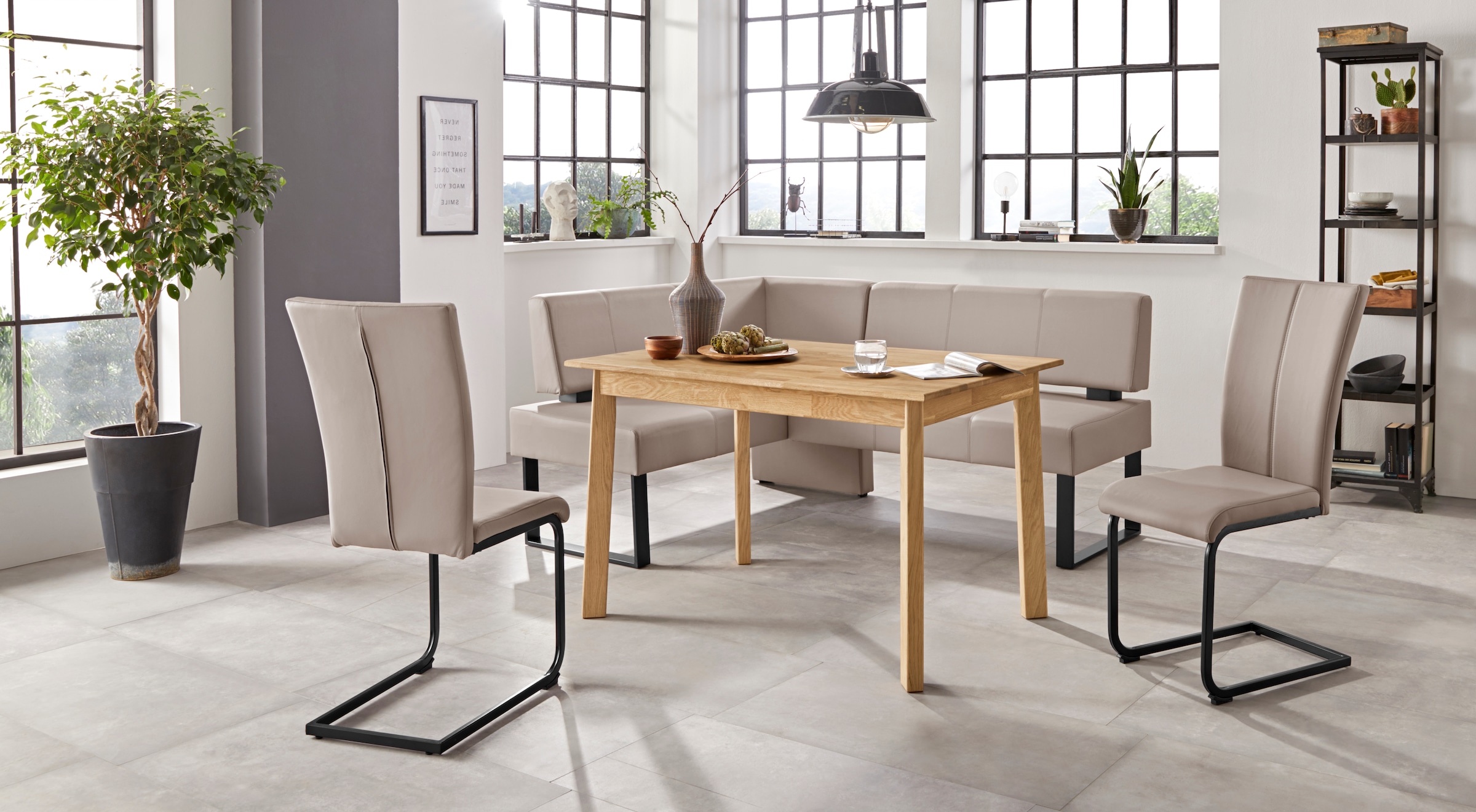 GOODproduct Banc d'angle »Oliver mit Metallgestell, Küchenbank« différents revêtements velours pour banc de salle à manger OTTOs Choice