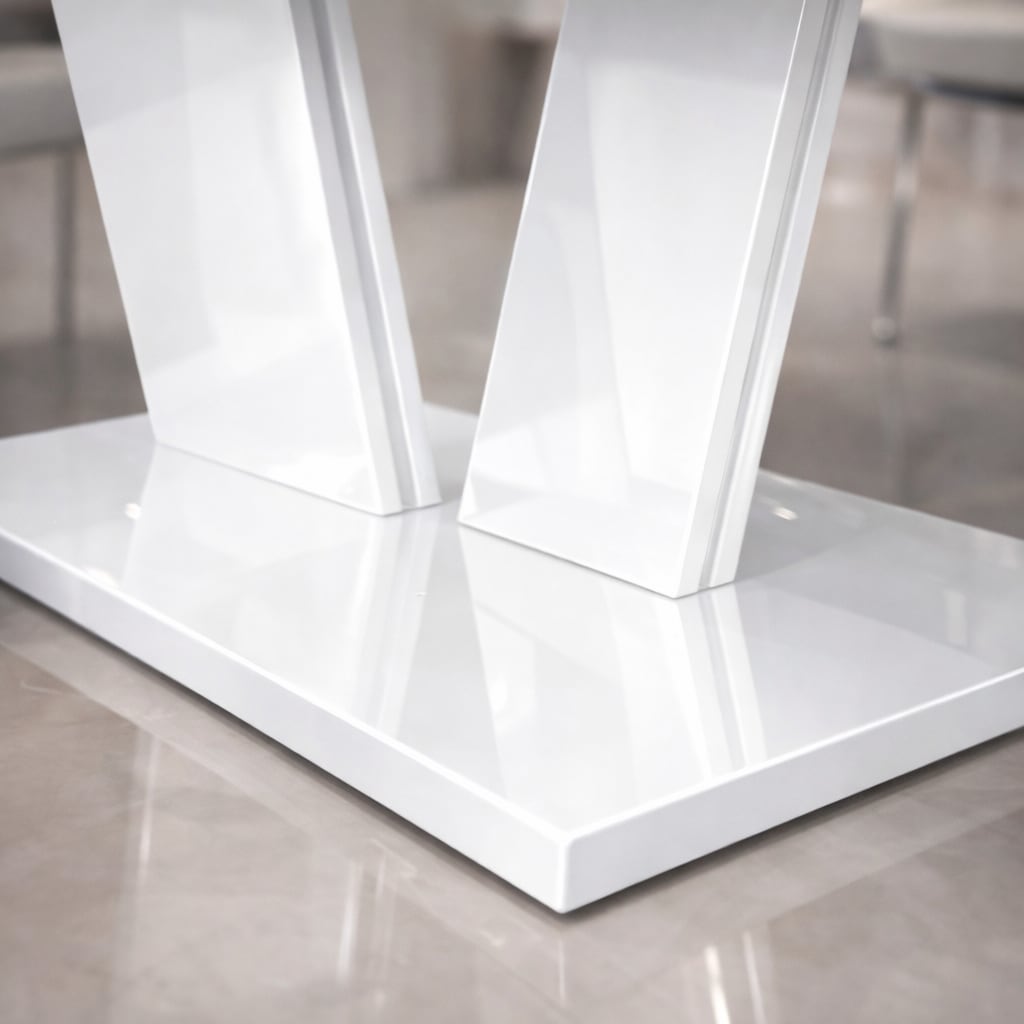 GOODproduct Table de salle à manger »Monza Säulentisch, Küchentisch, Speisetisch, Dekortisch« Table à manger moderne pour 4-6 personnes, disponible en décors tendance
