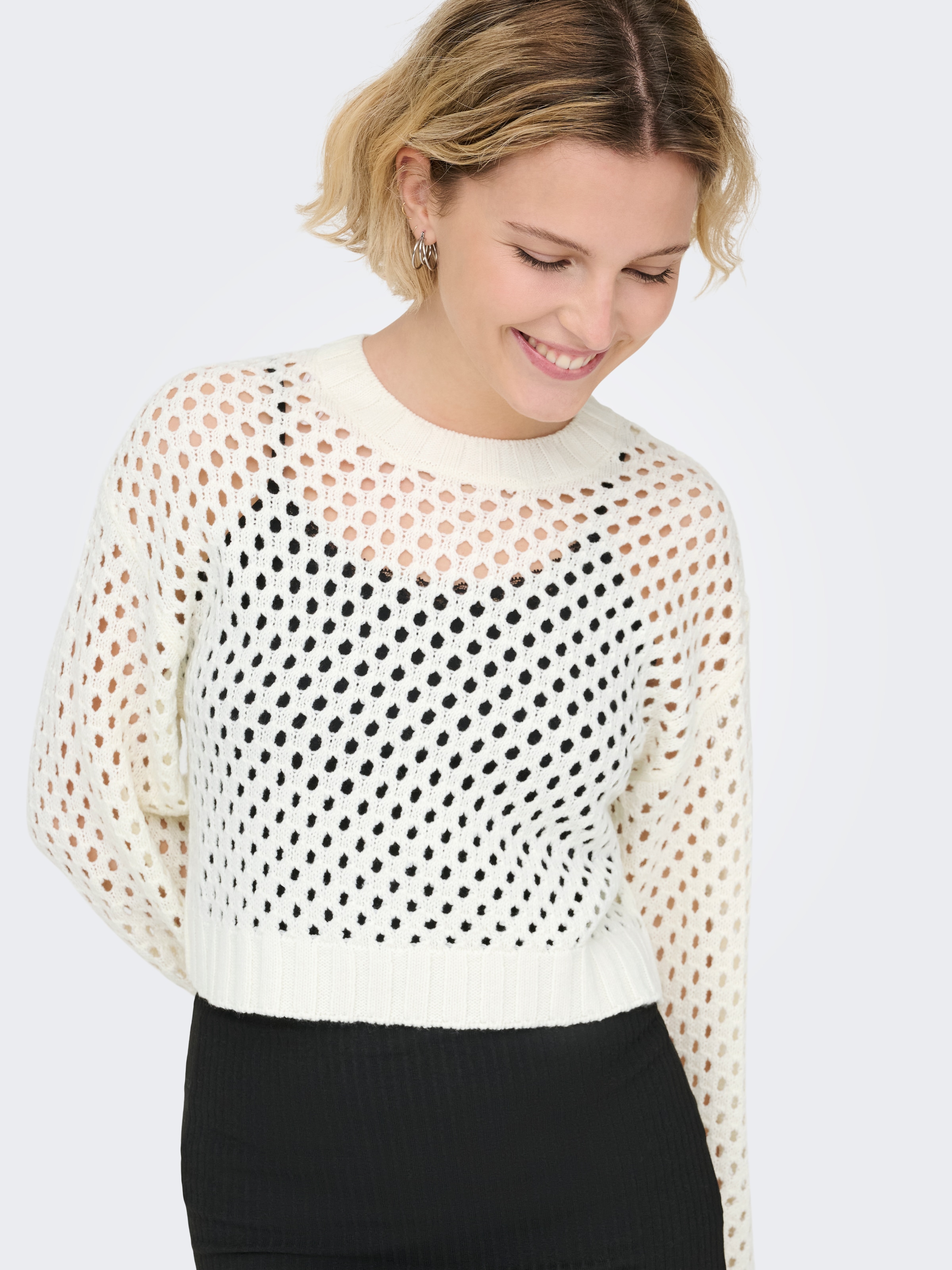 ONLY Strickpullover »ONLSMILLA SHORT PULLOVER L/S KNT NOOS«
