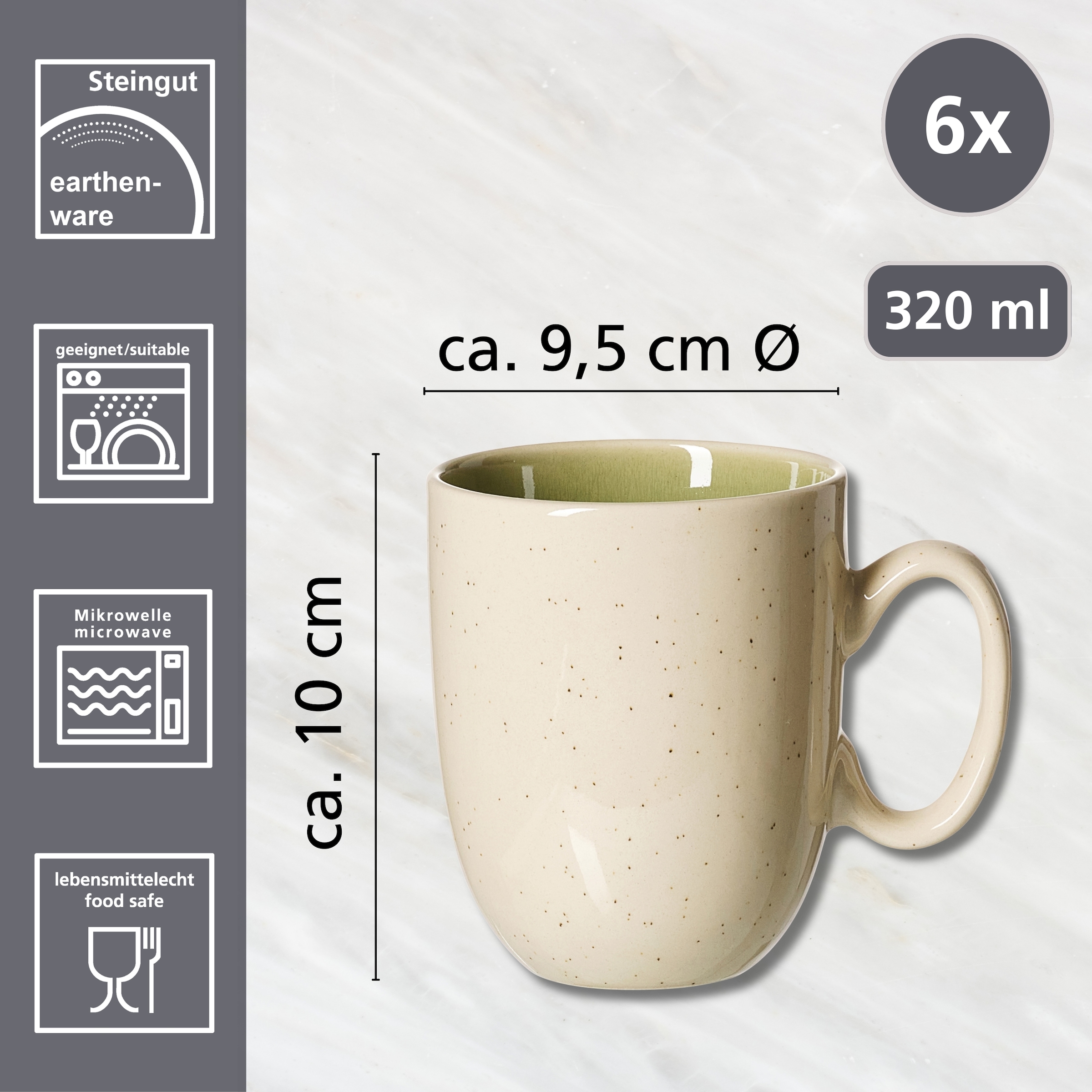 Ritzenhoff & Breker Gobelet »Skog« 6er Set, je 320 ml