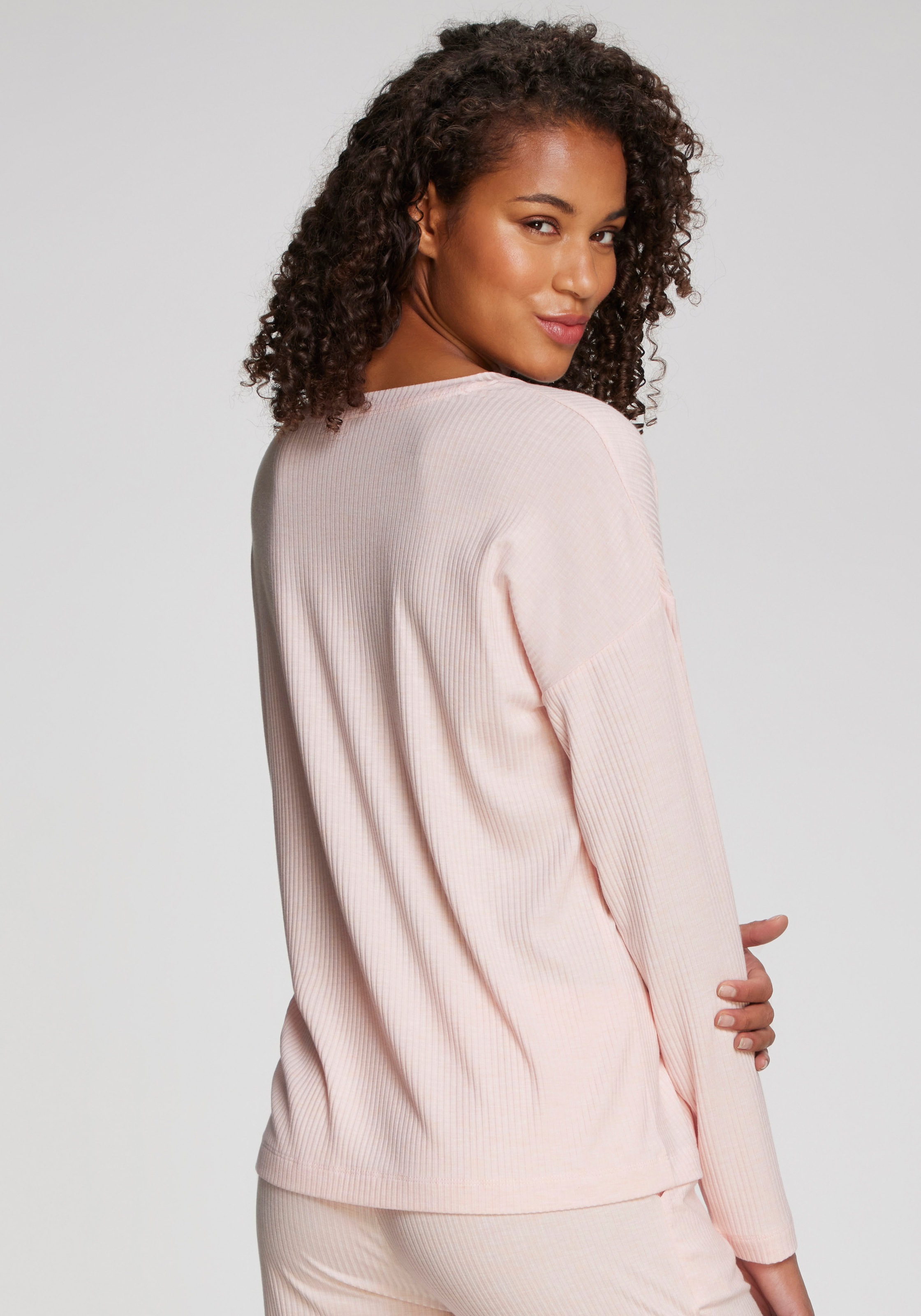 s.Oliver Haut de pyjama 1-teilig,  aus weicher Rippqualität