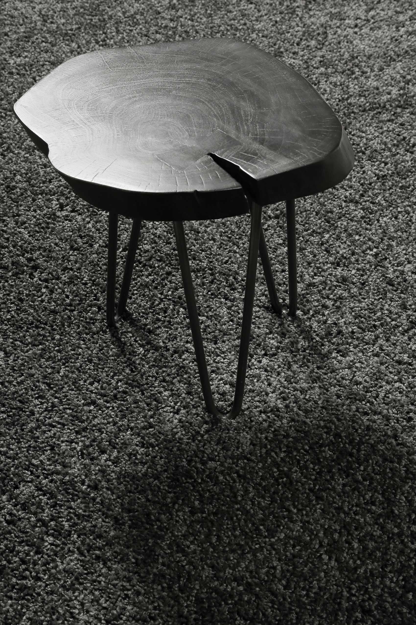 Homie Living Teppich »Gino« rund 30 mm Höhe Hochflor, gewebt, weich, uni, Wohnzimmer, Schlafzimmer, waschbar