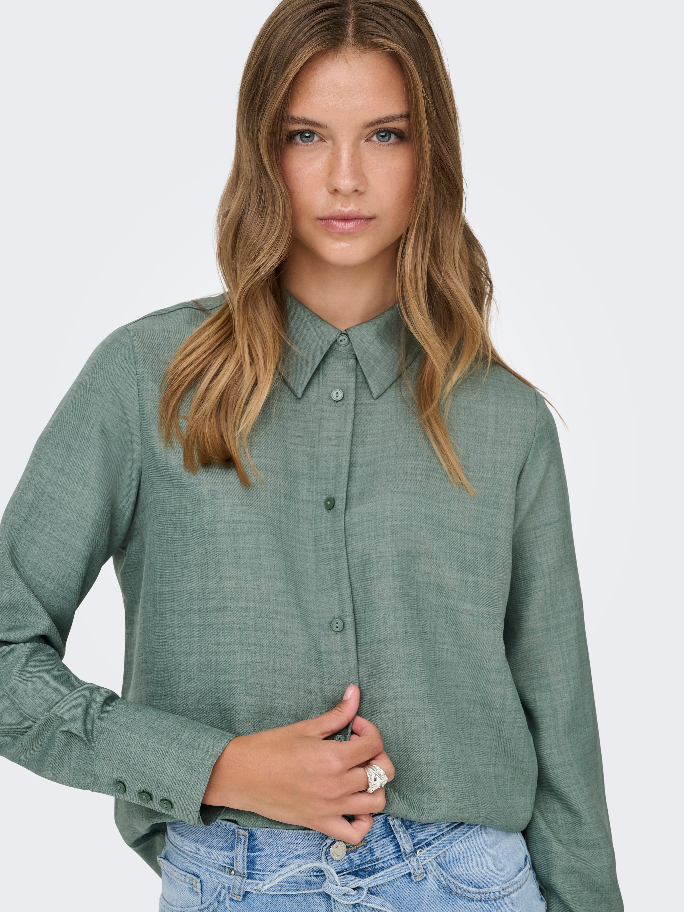 ONLY Blouse chemise »ONLBETTY MELLI LS SHIRT WVN«