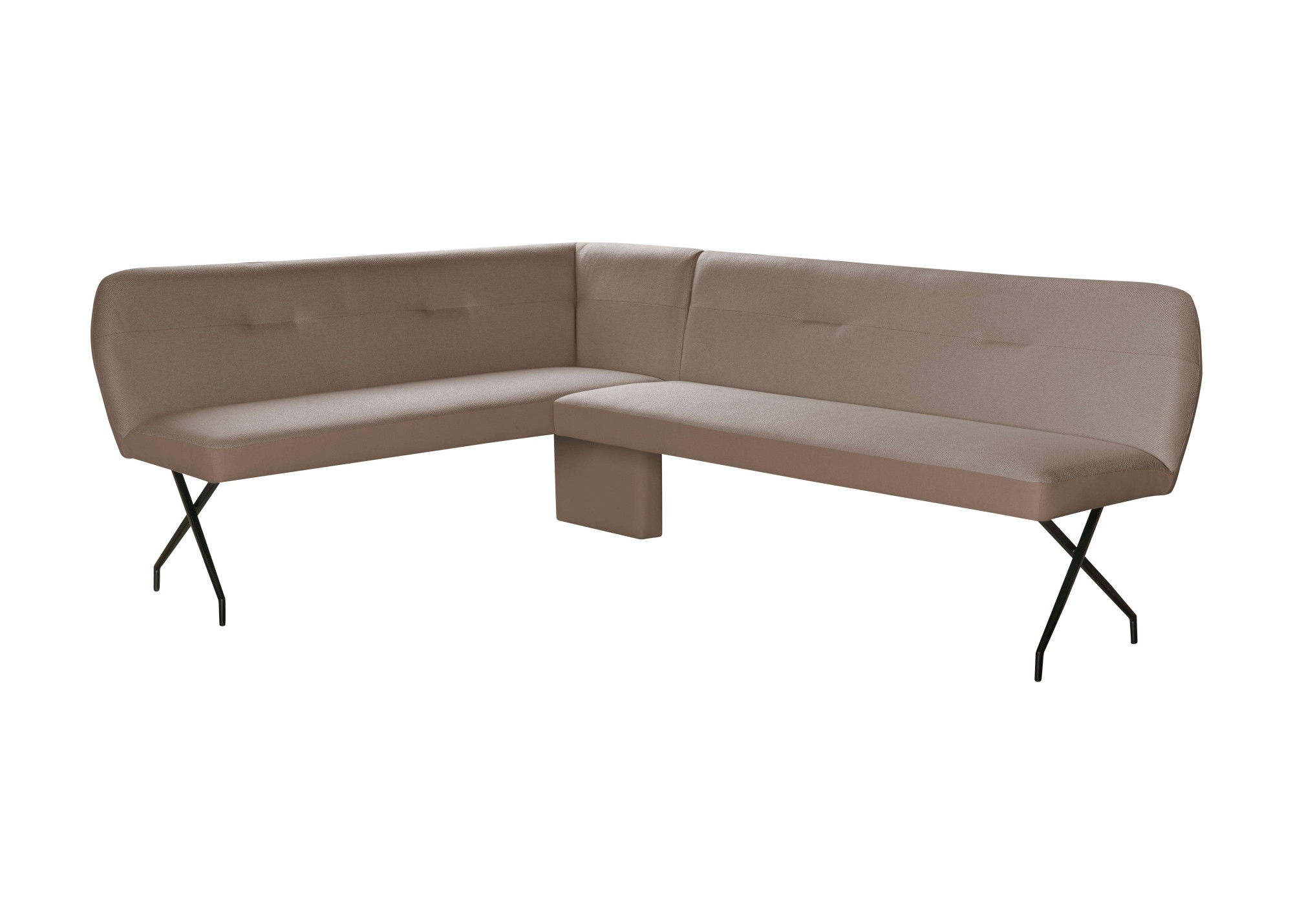 GOODproduct Eckbankgruppe »Gabi Essecke, Sitzgruppe, Eckbankgruppe, Küchenbankgruppe« Set, 4tlg, 4 tlg. tlg. Stuhl: 360° drehbar (Rückst.), 2-Stoff-Design. Wellenfederung Eckbank