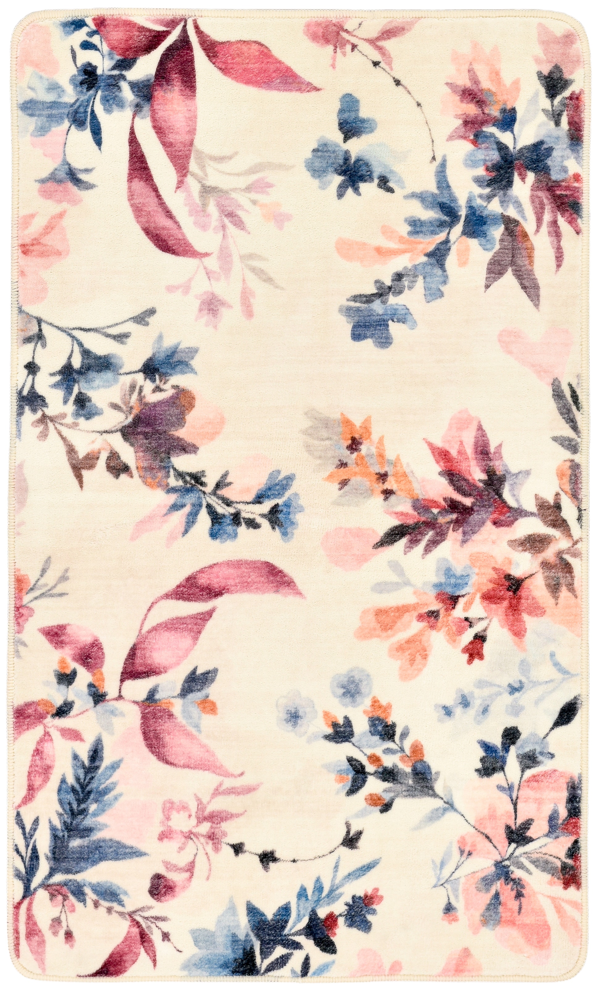 Gino Falcone Tapis de bain »Aquata GF-159, Badvorleger, Badezimmer Teppich« Höhe 5 mm Badteppich, bedruckt, Blumen Design, rechteckig