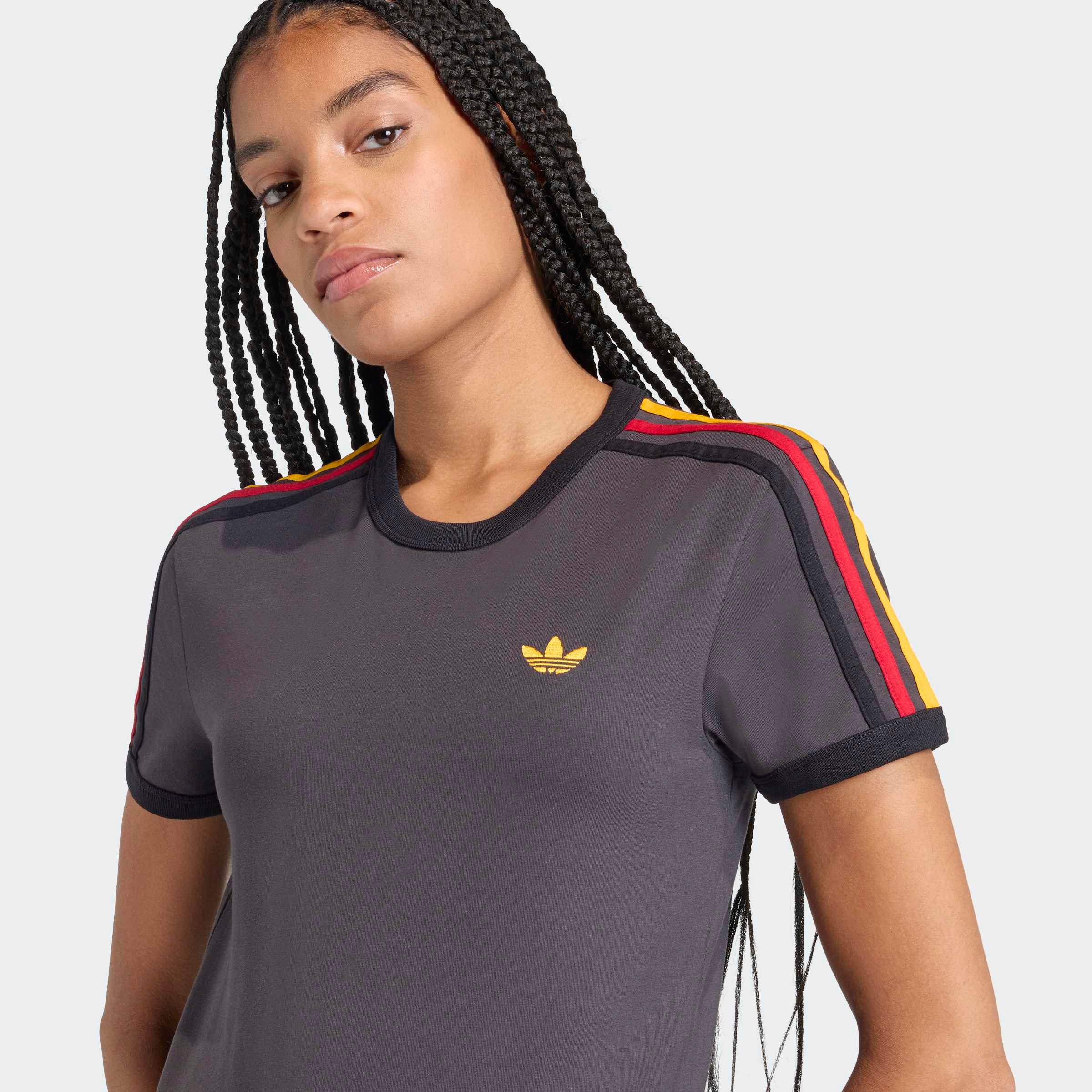 adidas Originals T-shirt »3S TEE SLIM« sanft anliegende Passform, ohne Verschluss, für sportlichen Look