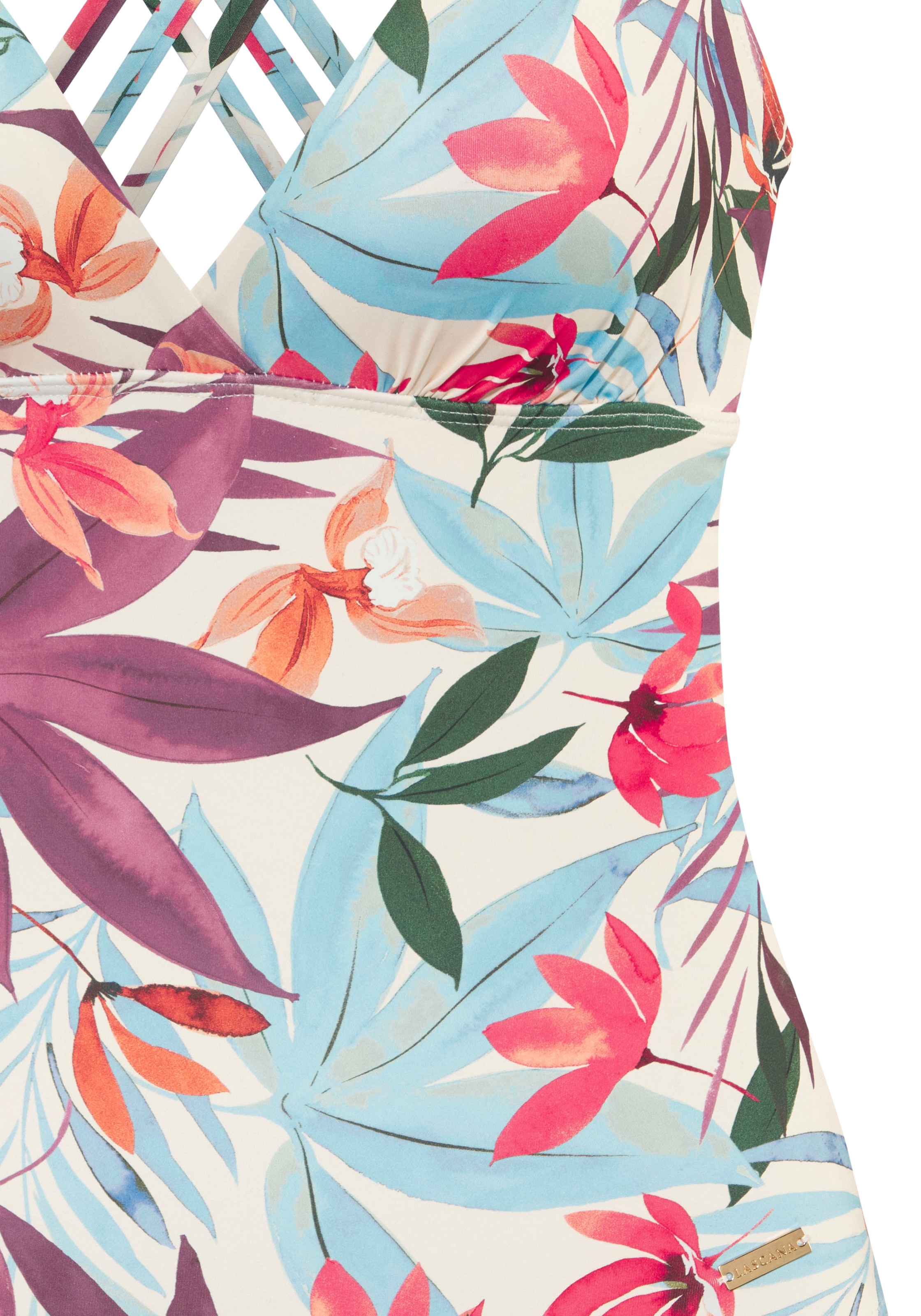 LASCANA Maillot de bain »Imani« mit sommerlichem Blätterprint