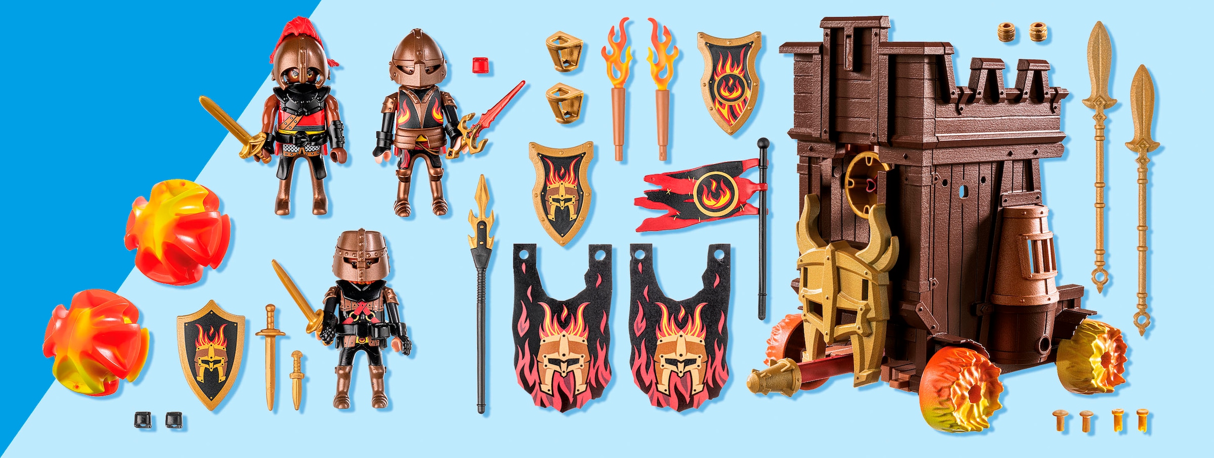 Playmobil® Jeu de construction »Angriffswagen mit Feuerkanone (71643), Novelmore« Made in Europe