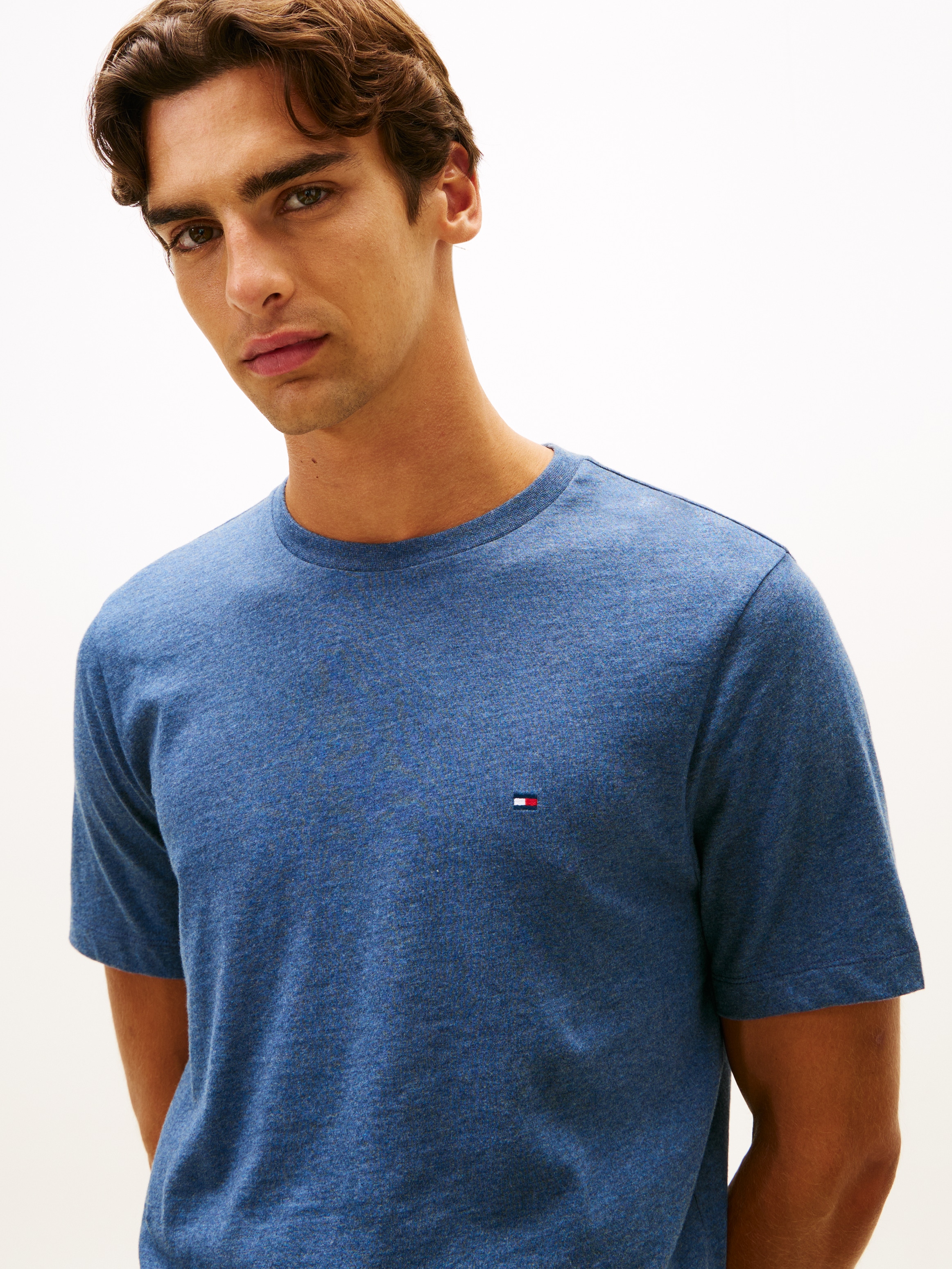 Tommy Hilfiger T-Shirt »ESSENTIAL HEATHER« meliert, regular fit, Rundhals, Basic