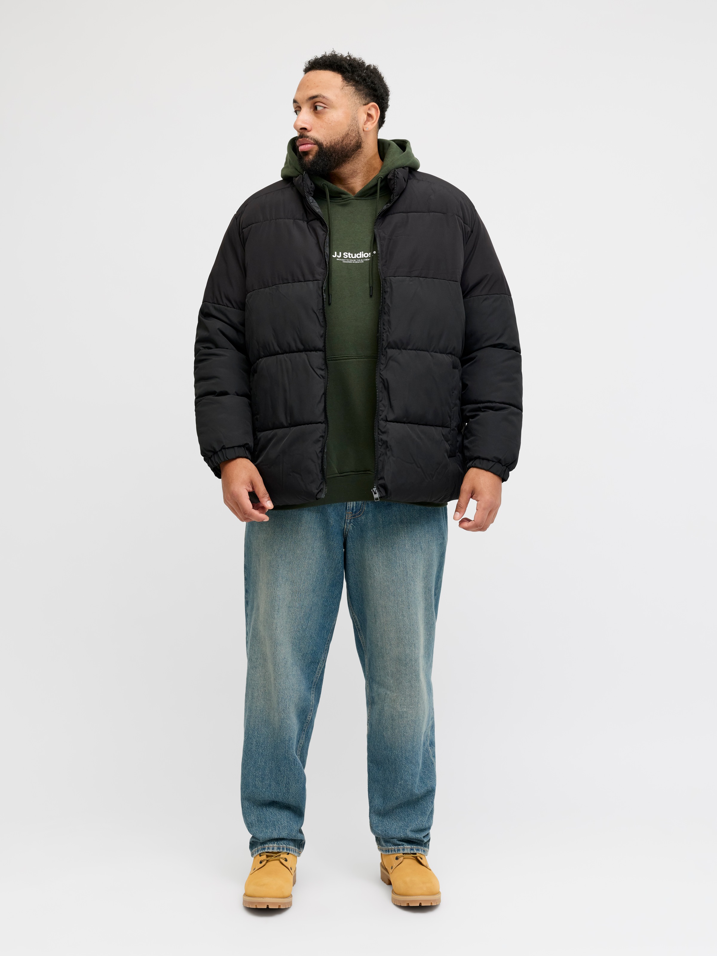Jack & Jones PlusSize Veste matelassée »JJMAZE PUFFER COLLAR PLS« ohne Kapuze
