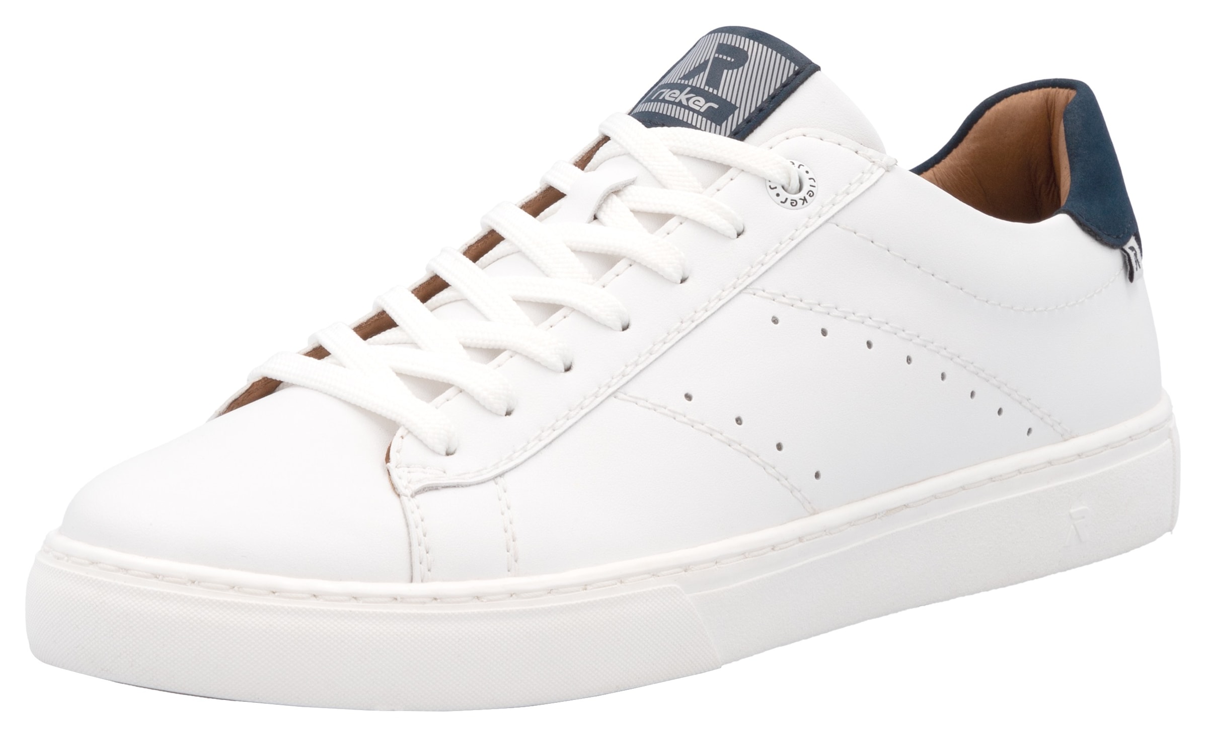 RIEKER Sport Sneakers  mit Leder-Innenfutter, Freizeitschuh, Halbschuh, Schnürschuh
