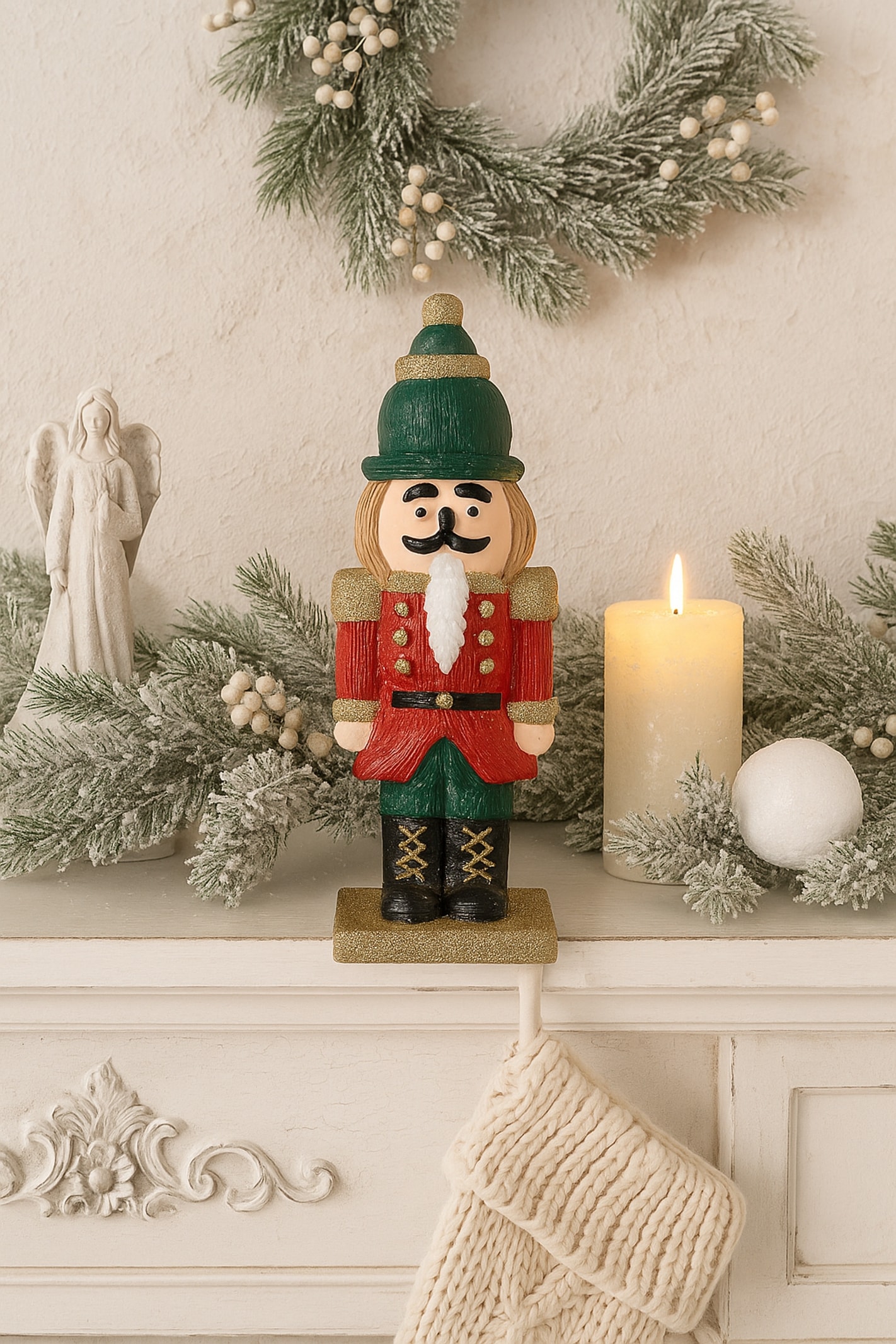 I.GE.A. Dekofigur »Nussknacker« Dekofigur Statue Deko Männchen Weihnachtsdeko