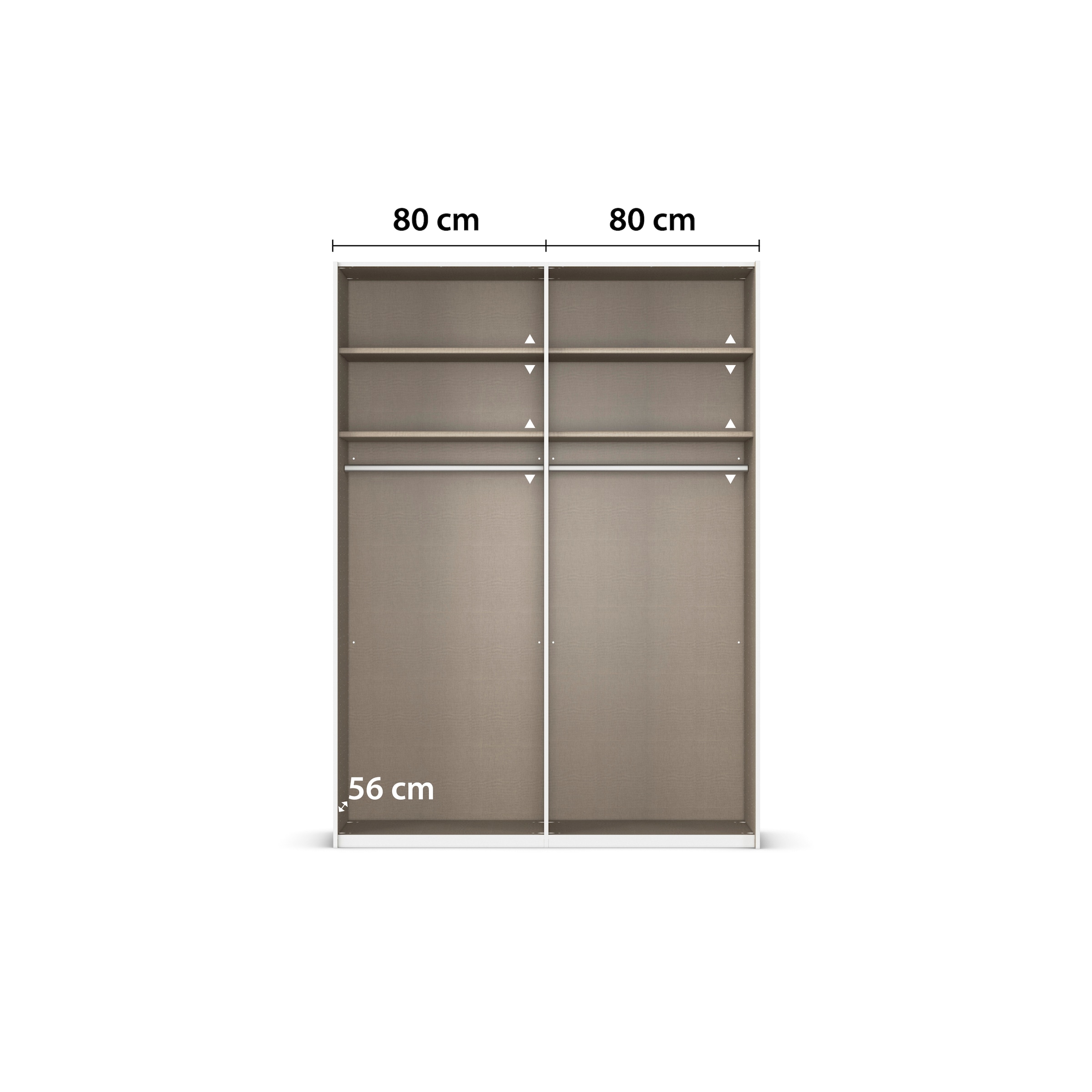 rauch Schwebetürenschrank »Kleiderschrank Schrank Garderobe Schlafzimmerschrank CONTIDO« 3 verschiedene Ausstattungen BASIC/CLASSIC/PREMIUM (inkl. SOFT-CLOSE),  aus hochwertigem Material in 6 Breiten 2 Griff-Farben MADE IN GERMANY