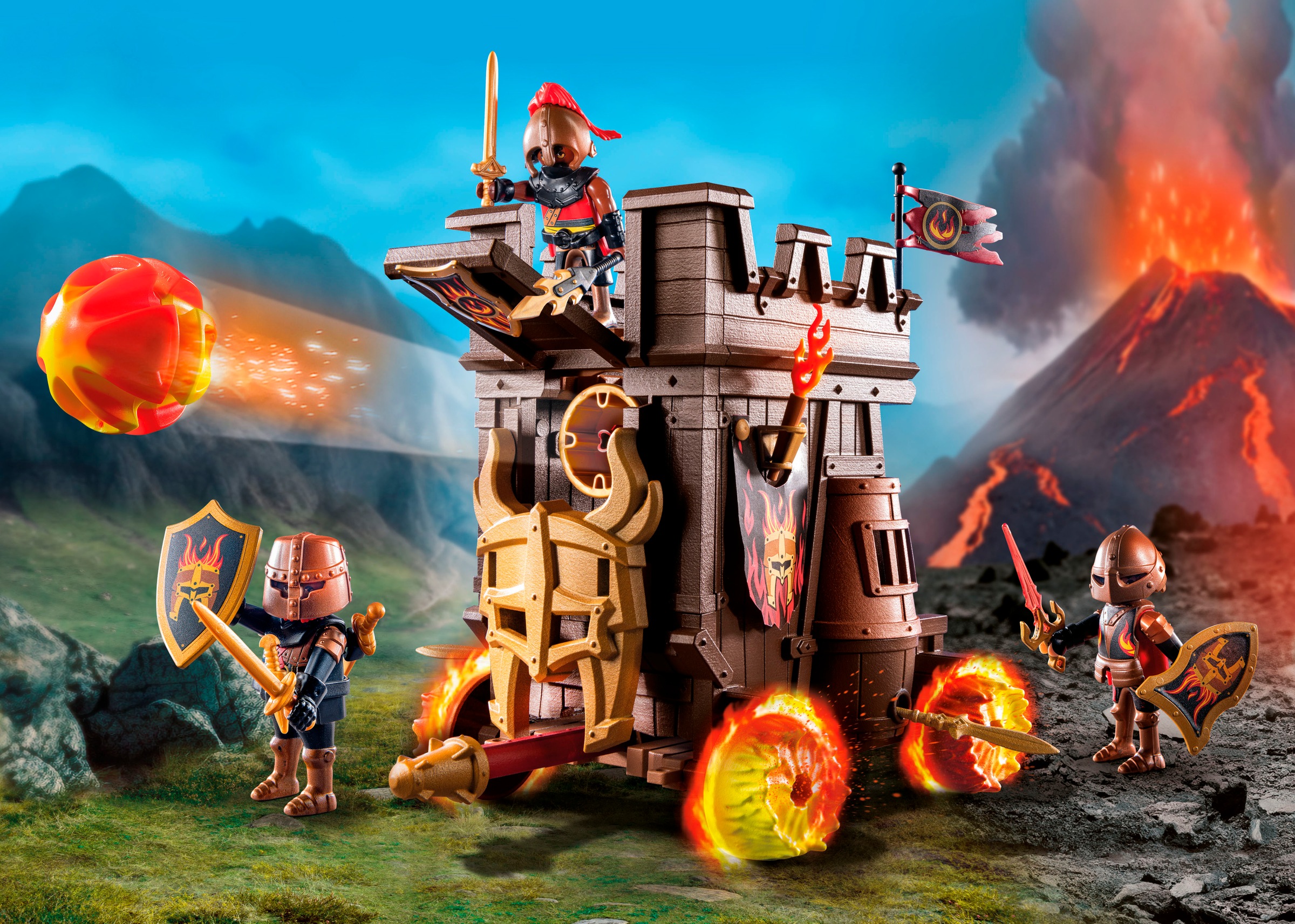 Playmobil® Jeu de construction »Angriffswagen mit Feuerkanone (71643), Novelmore« Made in Europe