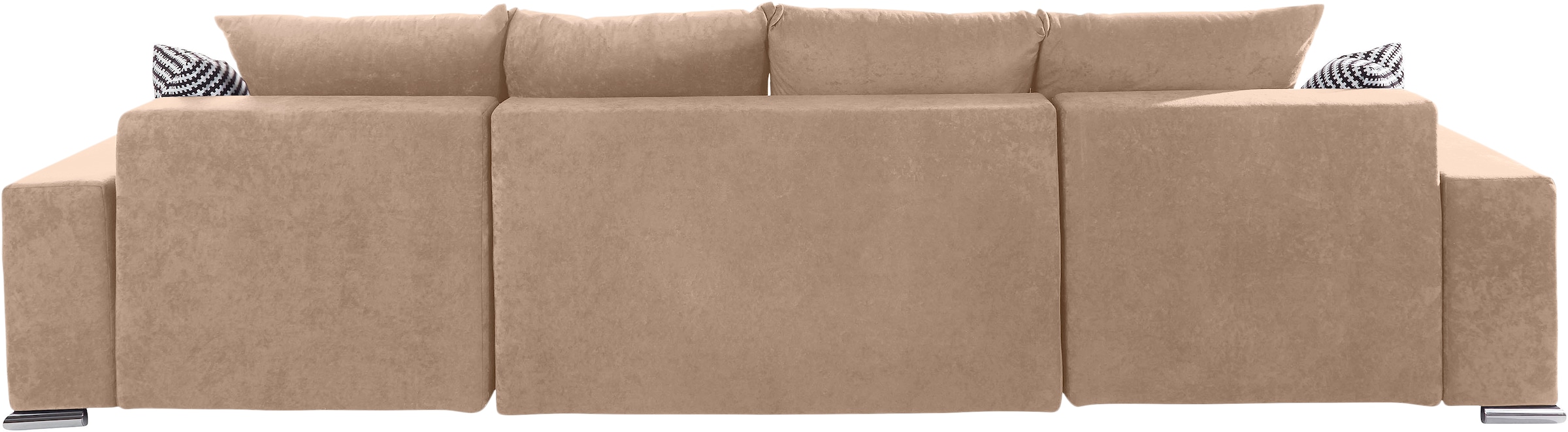 COLLECTION AB Paysage de salon »Josy XL U-Form, Breite: 313 cm« mit Bettfunktion, Bettkasten & 2 Zierkissen, Federkern