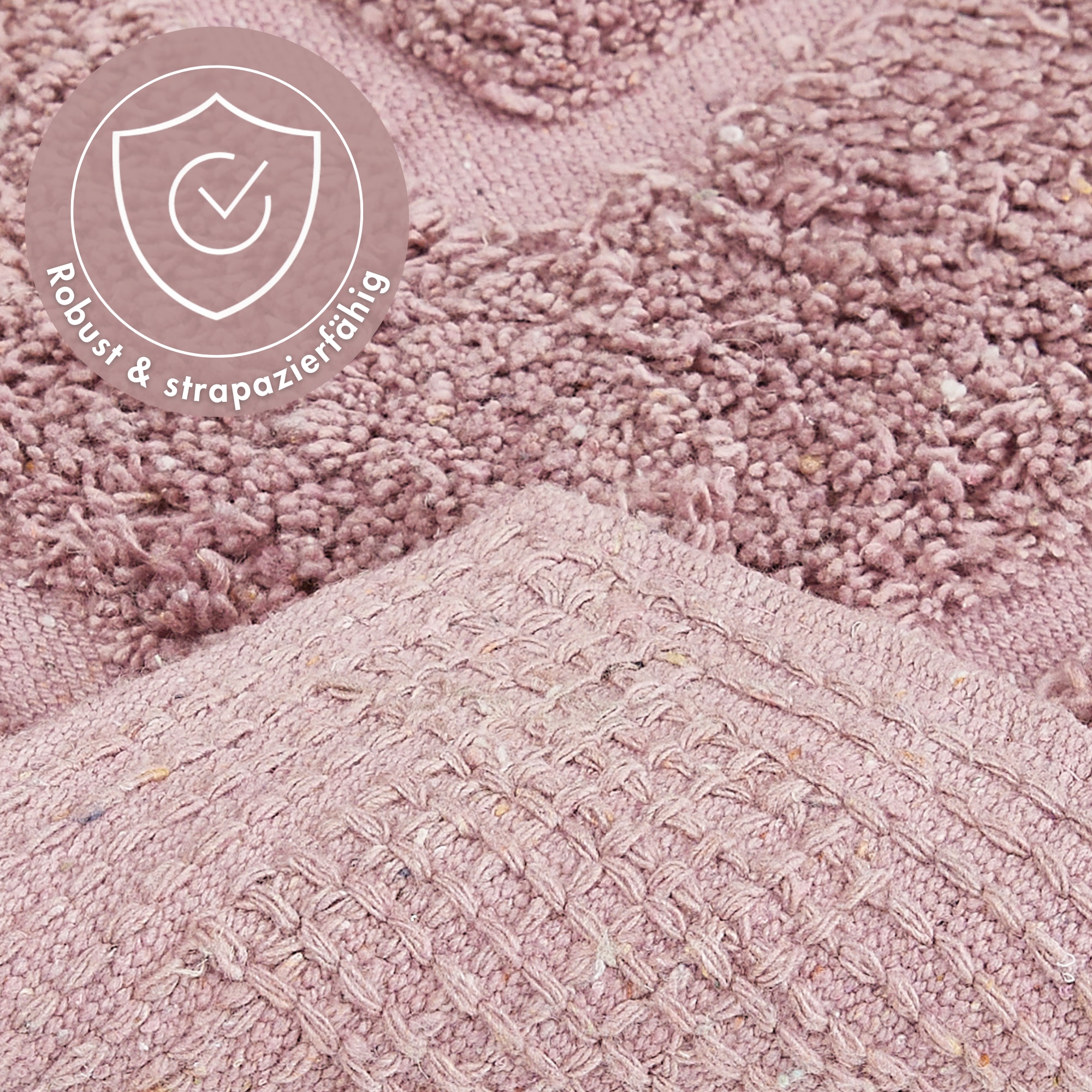 Andiamo Badematte »Havanna, 50x80 cm« Höhe 7,5 mm fussbodenheizungsgeeignet | schnell trocknend Badteppich, Uni Farben, Hoch-Tief Effekt, verschiedene Designs