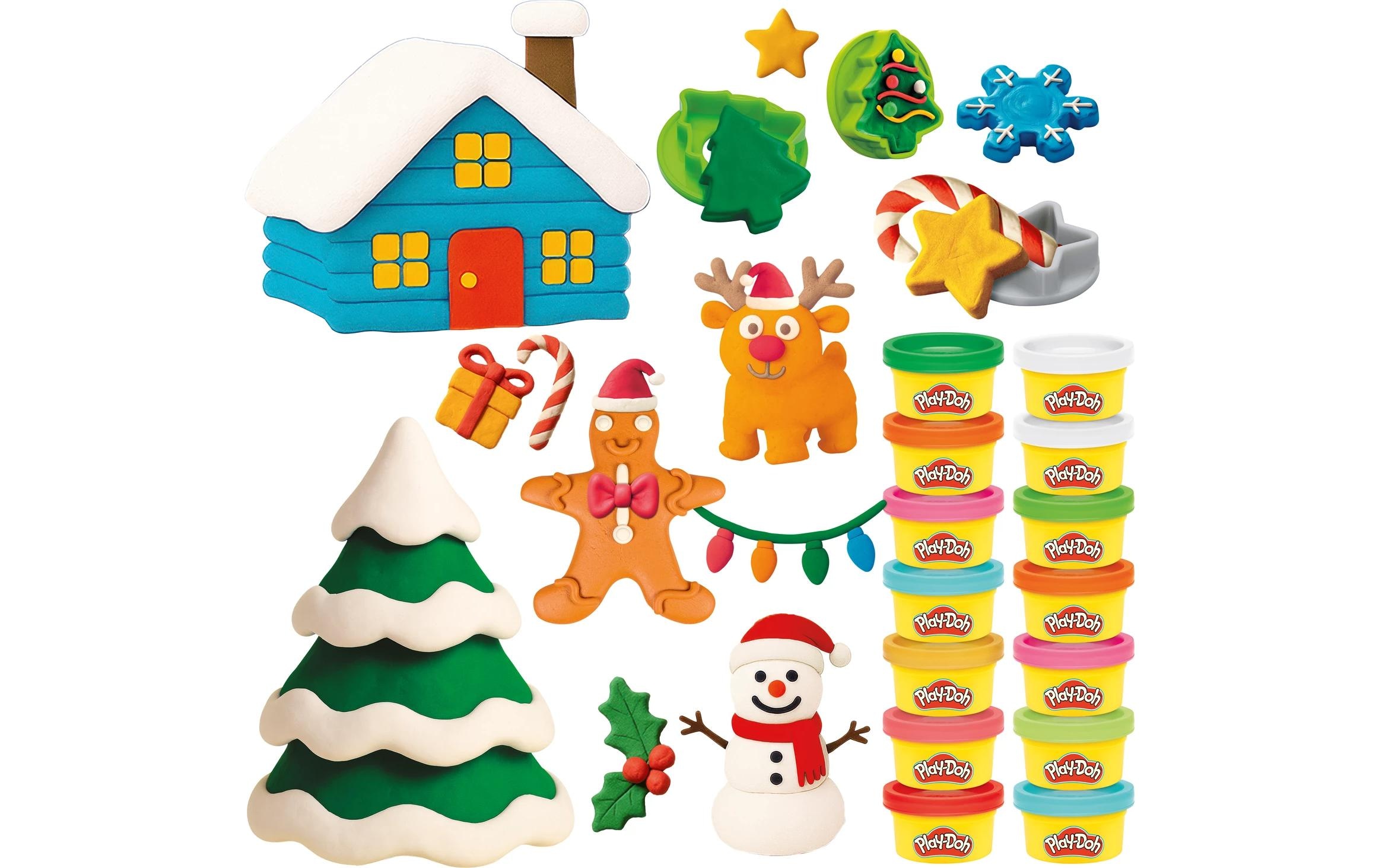 Play-Doh Adventskalender »Adventskalender 2026 24 Dosen Knete, Förmchen«
