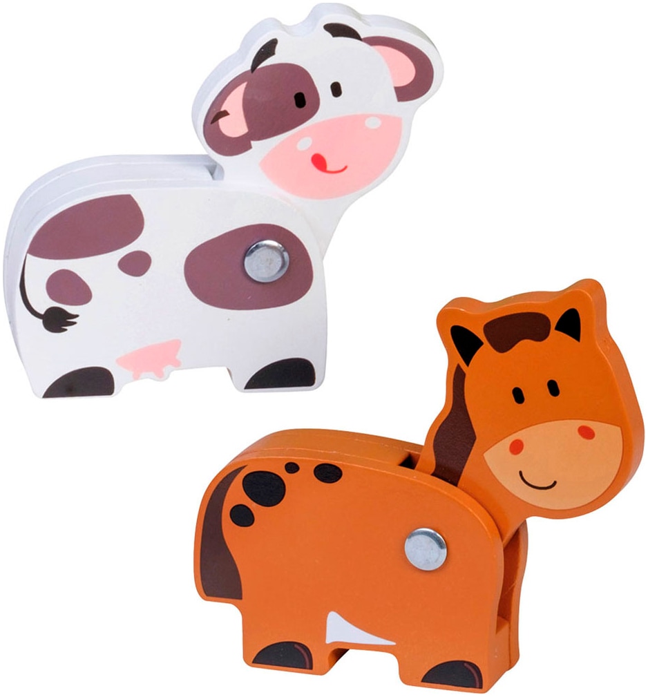 Happy People Spielzeug-Traktor »CLAAS Kids Axion 870« aus Holz, mit Viehanhänger