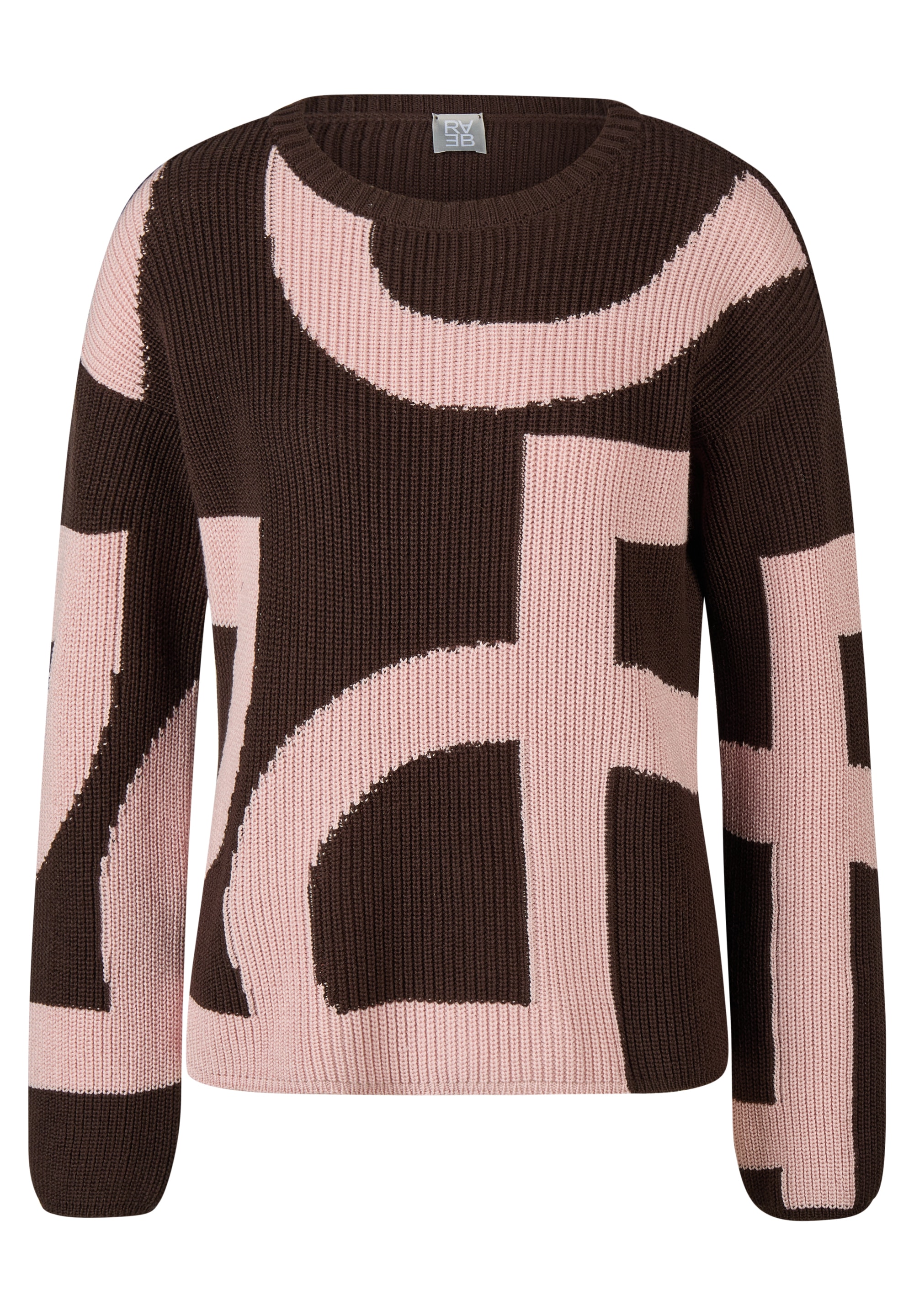 Rabe Pull en tricot mit grafischem Muster