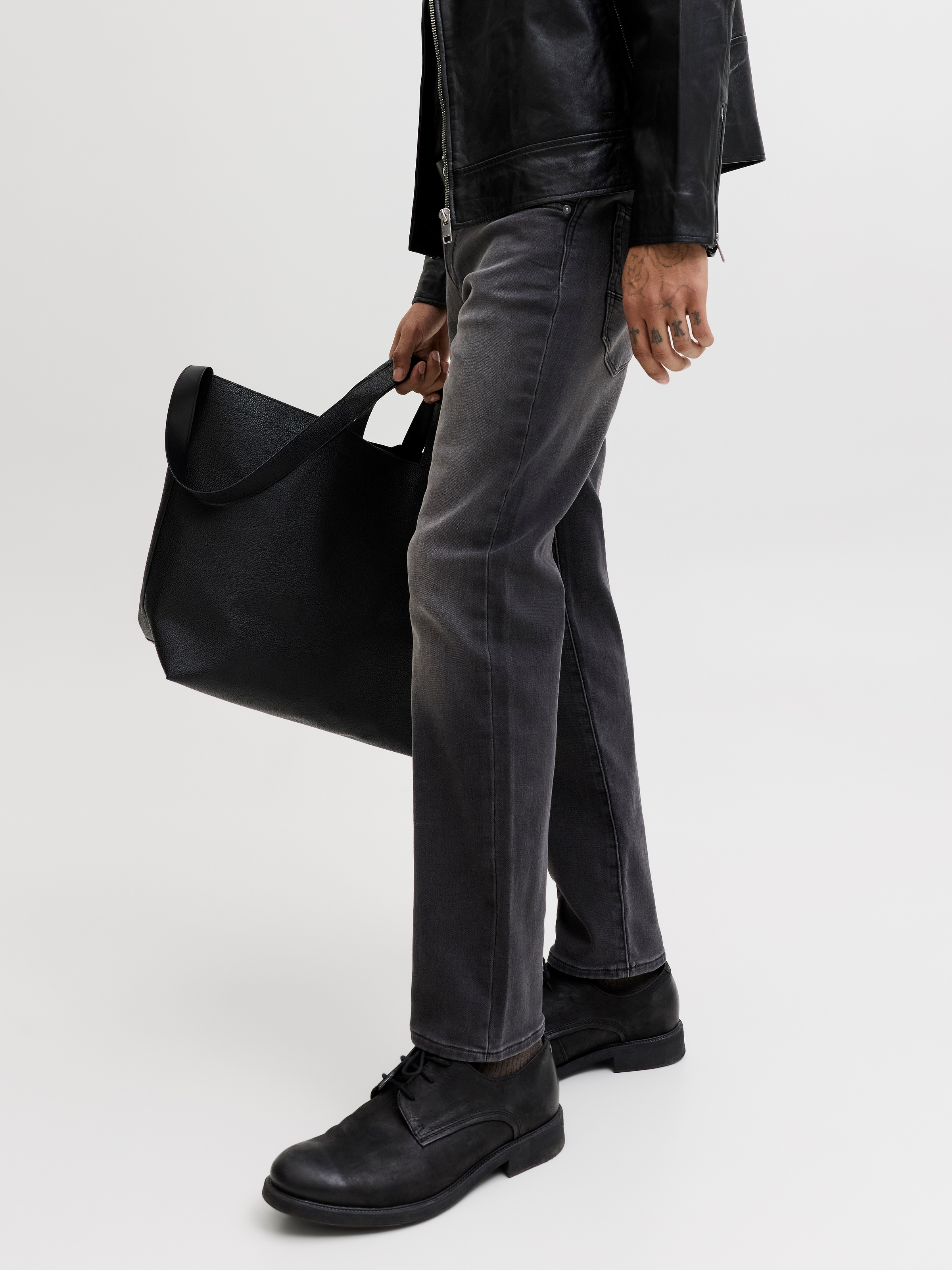 Jack & Jones Jeans taille basse »JJIMIKE mit Stretch, Used-Look und bequemer Passform« mit Abriebeffekten