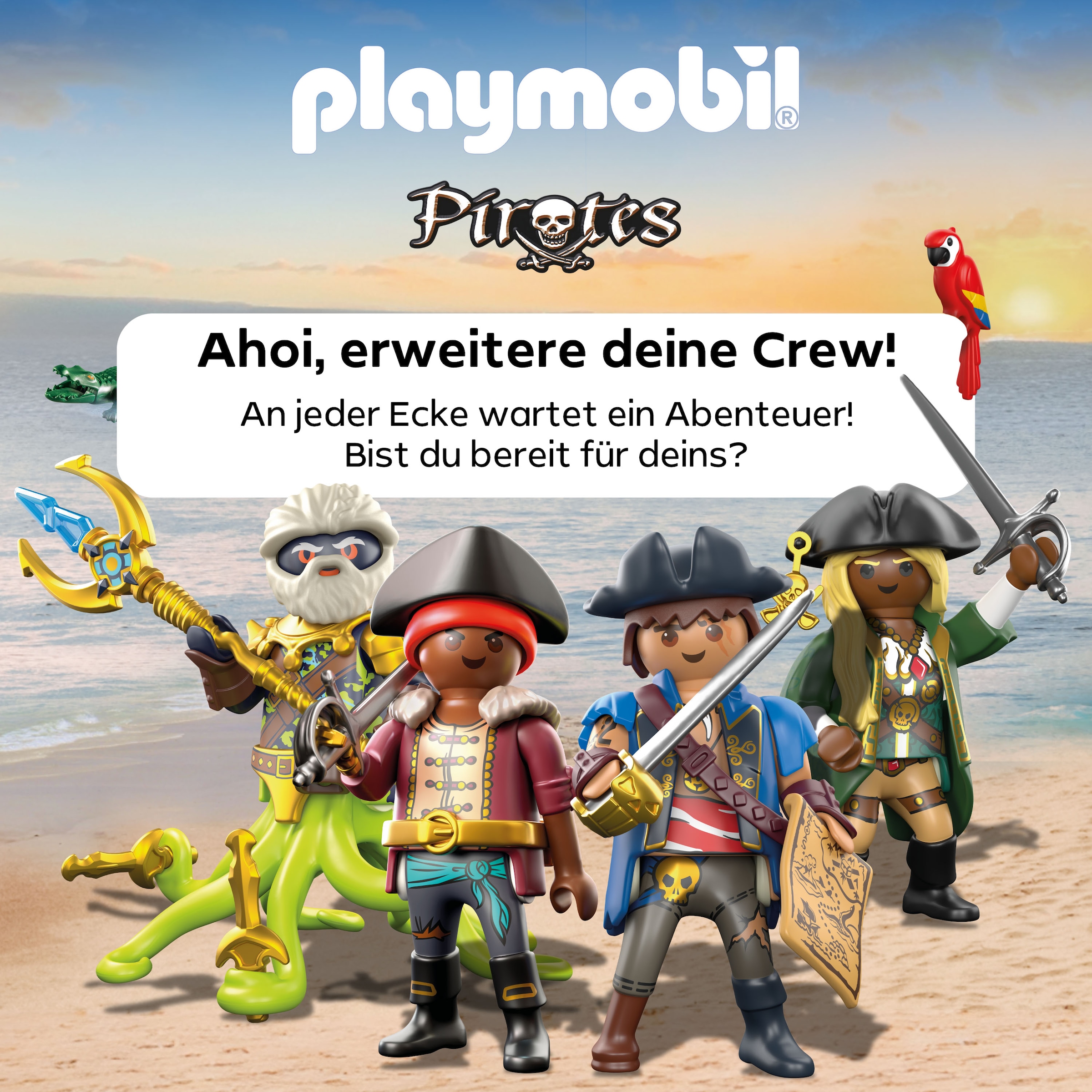 Playmobil® Jeu de construction »Piratenhafen mit Seeräuber-Gefängnis (71792), Playmobil Pirates« Made in Germany