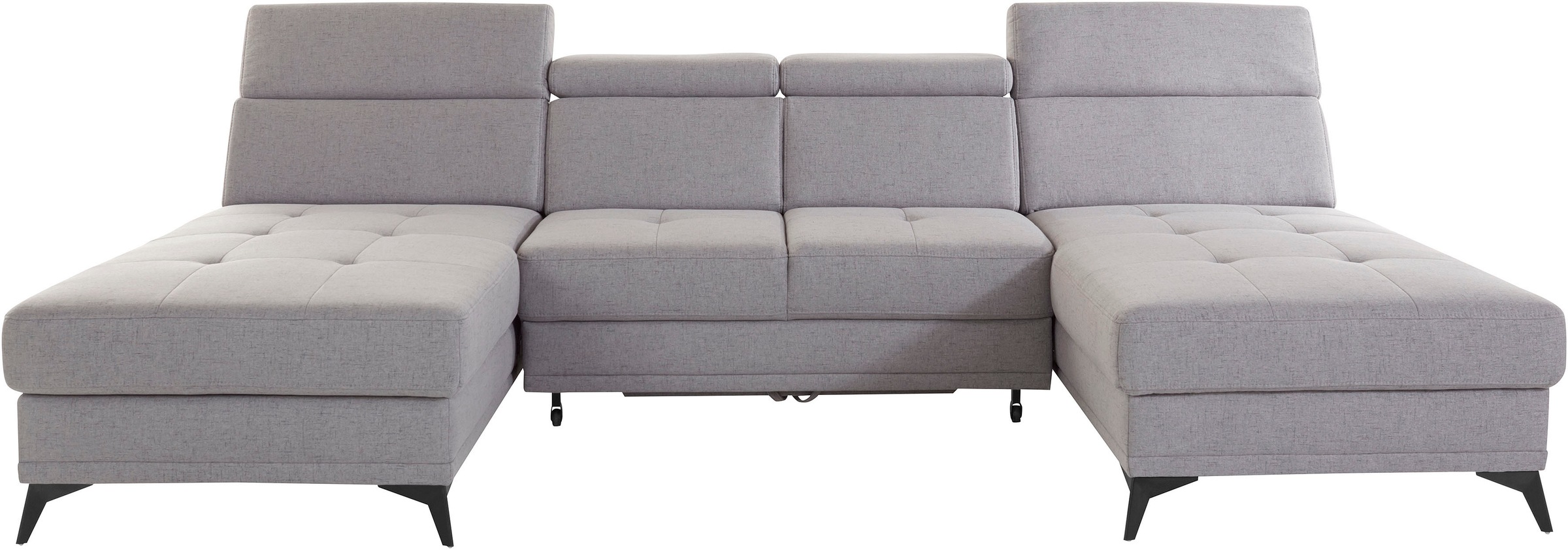 INOSIGN Wohnlandschaft »Cardiz U-Form« inkl.Kopfteilverstellung und Federkern wahlweise mit Bettfunktion