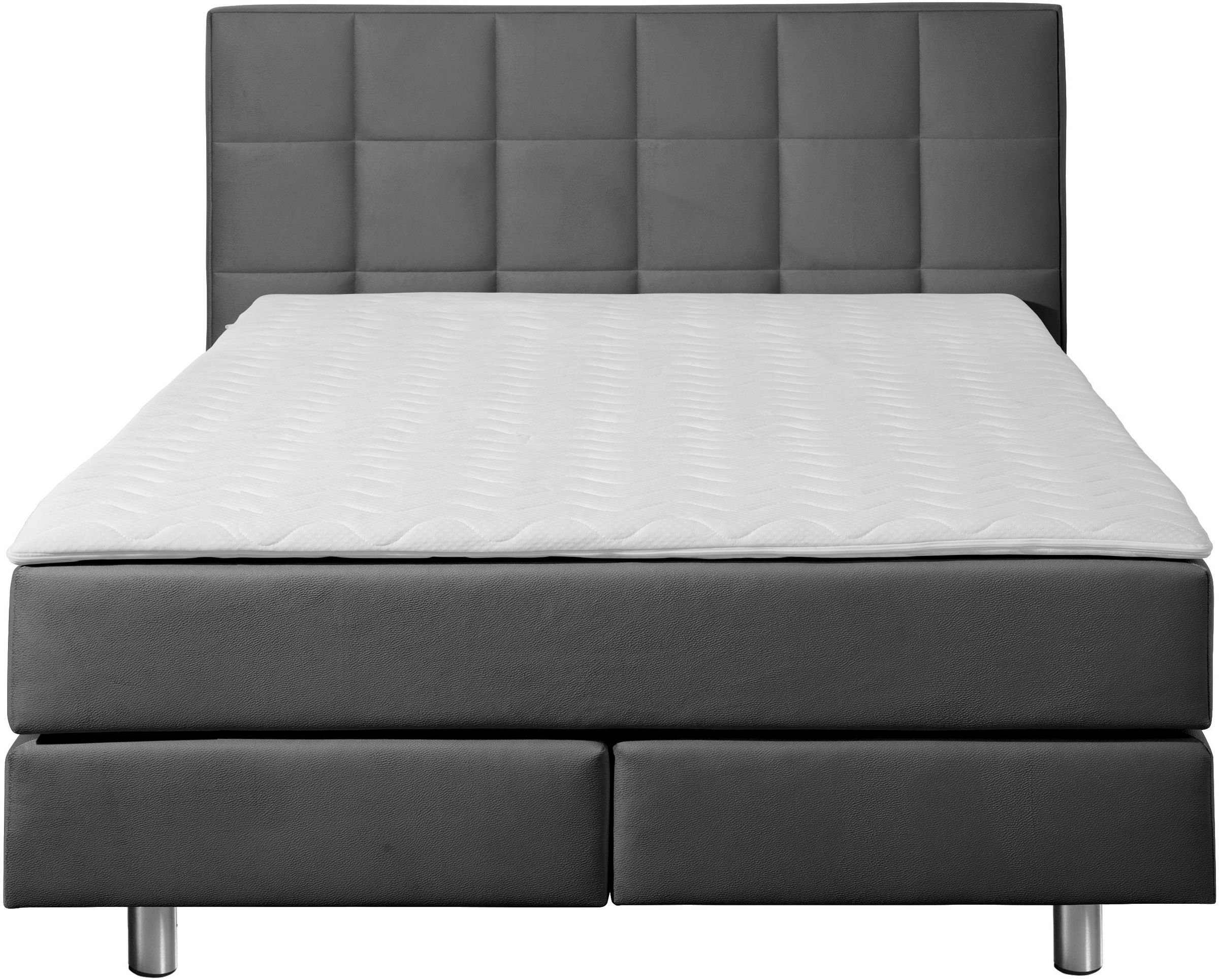 Home affaire Lit boxspring »Loomis« inkl. Topper, wahlweise in H2, H3 oder H4 erhältlich