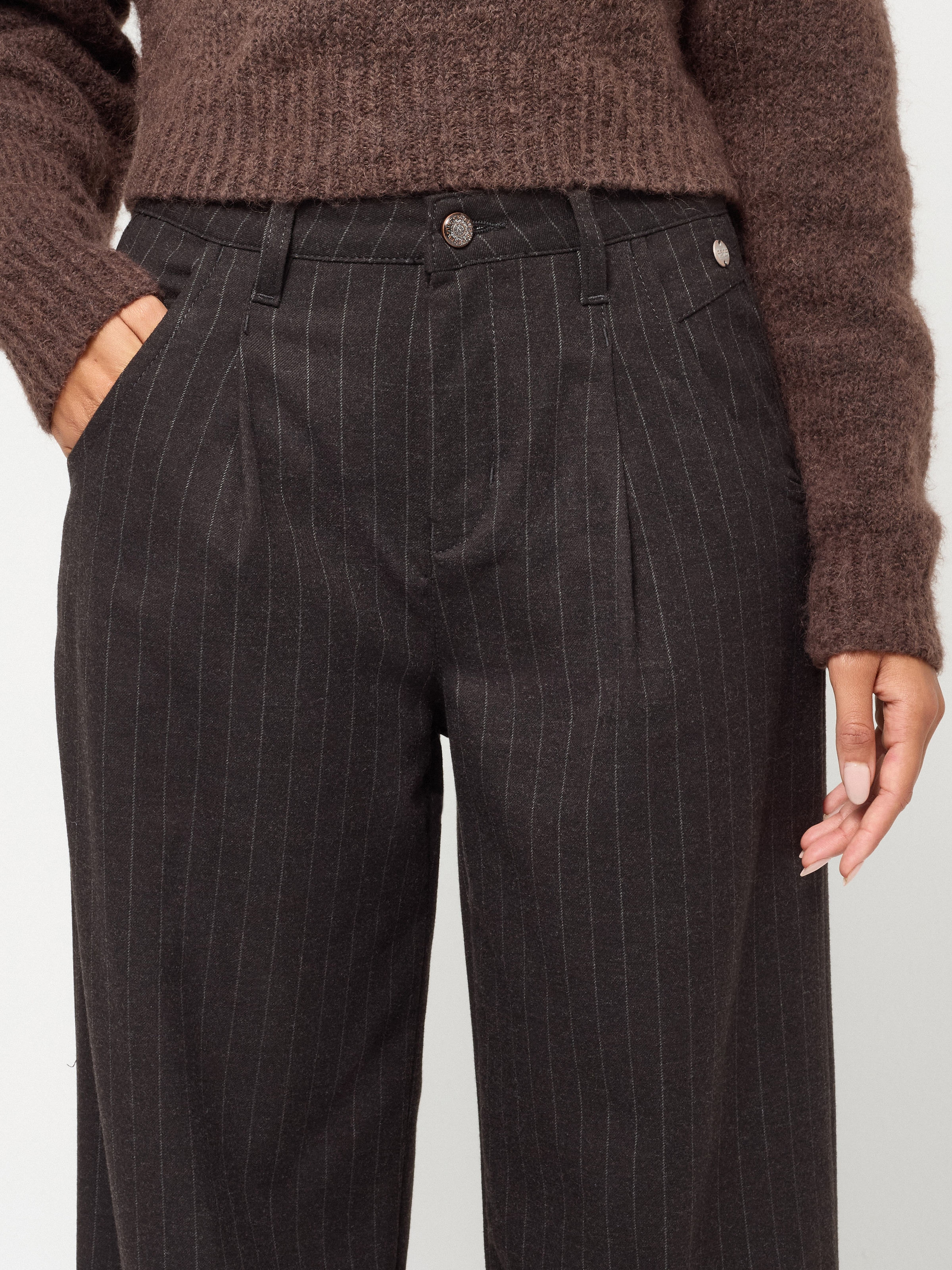 GANG Pantalon à pinces »94SILVIA WIDE«  taille haute