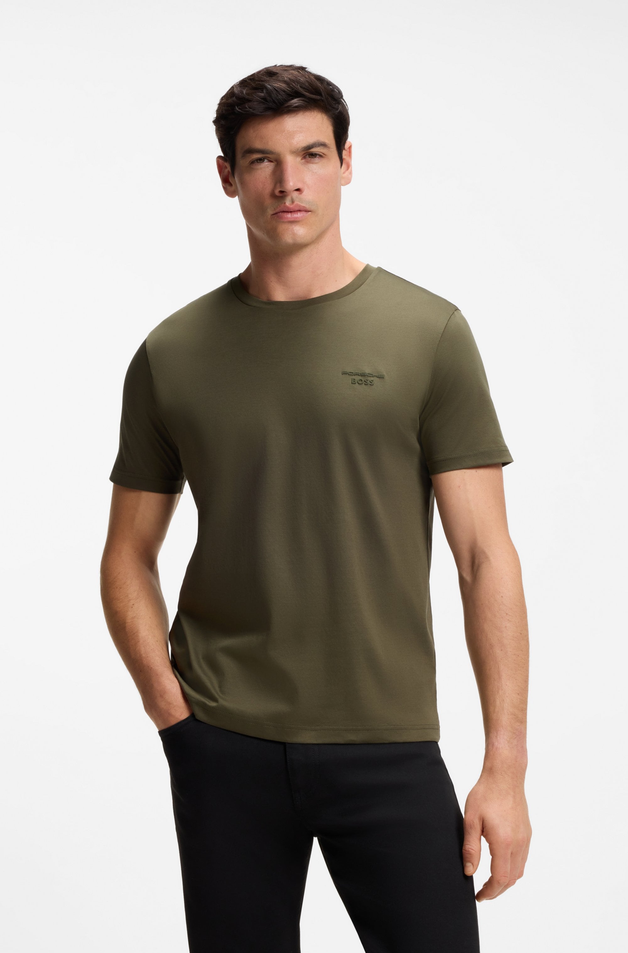 BOSS GREEN T-Shirt »Porsche Spirit 70 Capsule Collection« Premium Herrenmode Limited