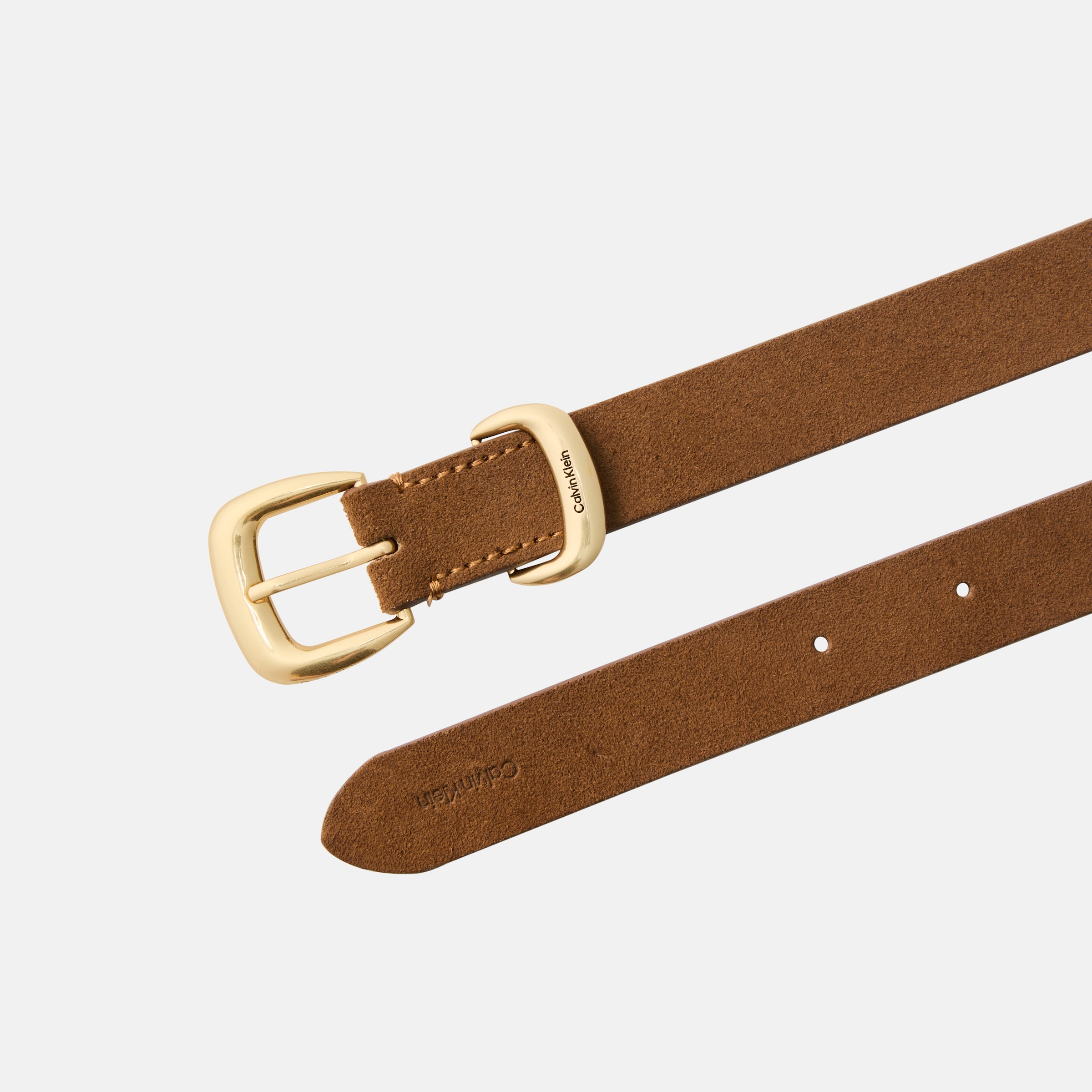 Calvin Klein Ledergürtel mit Logoprägung