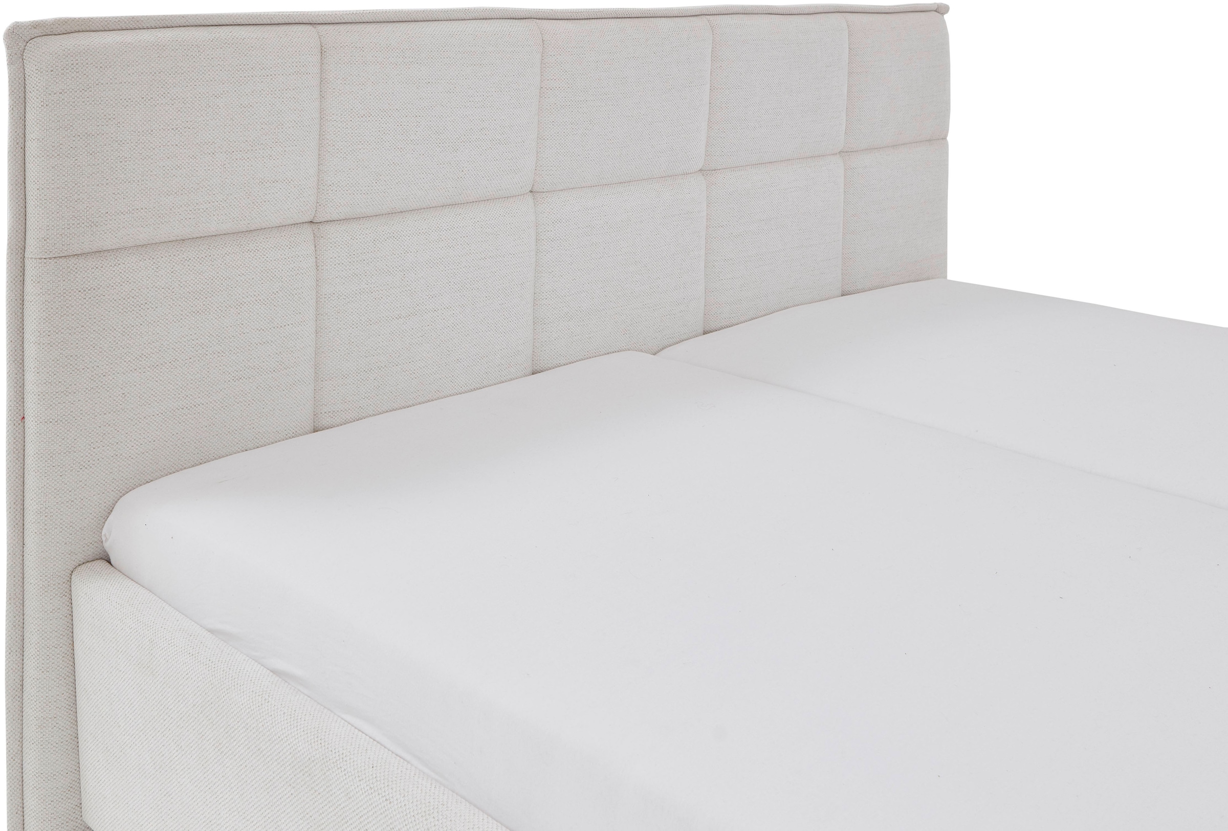 meise.möbel Lit rembourré »Paulo wahlweise mit Bettkasten, erhältlich in den Breiten 160 & 180cm« wahlweise mit Holz- oder Metallfuss