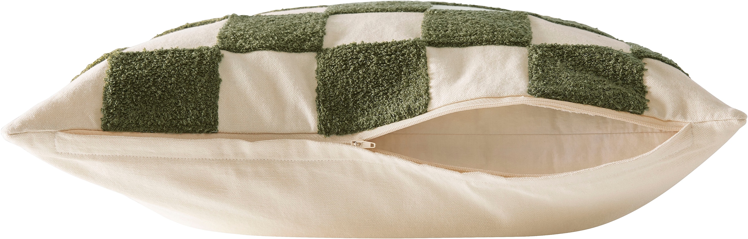 homsy by Ana Johnson Coussin décoratif »Chessley« 3D-Optik aus Baumwolle, Zweiseitiges Design, Pflegeleicht