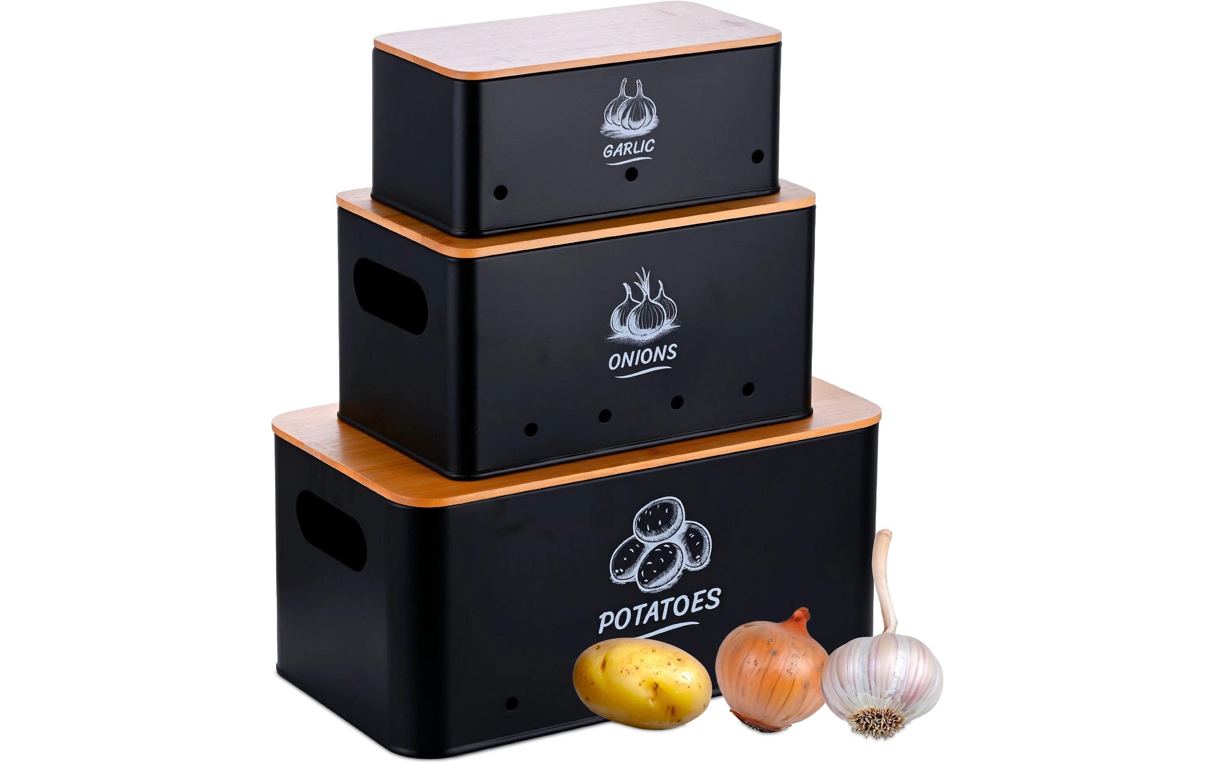 relaxdays Aufbewahrungsbox »3er Set«
